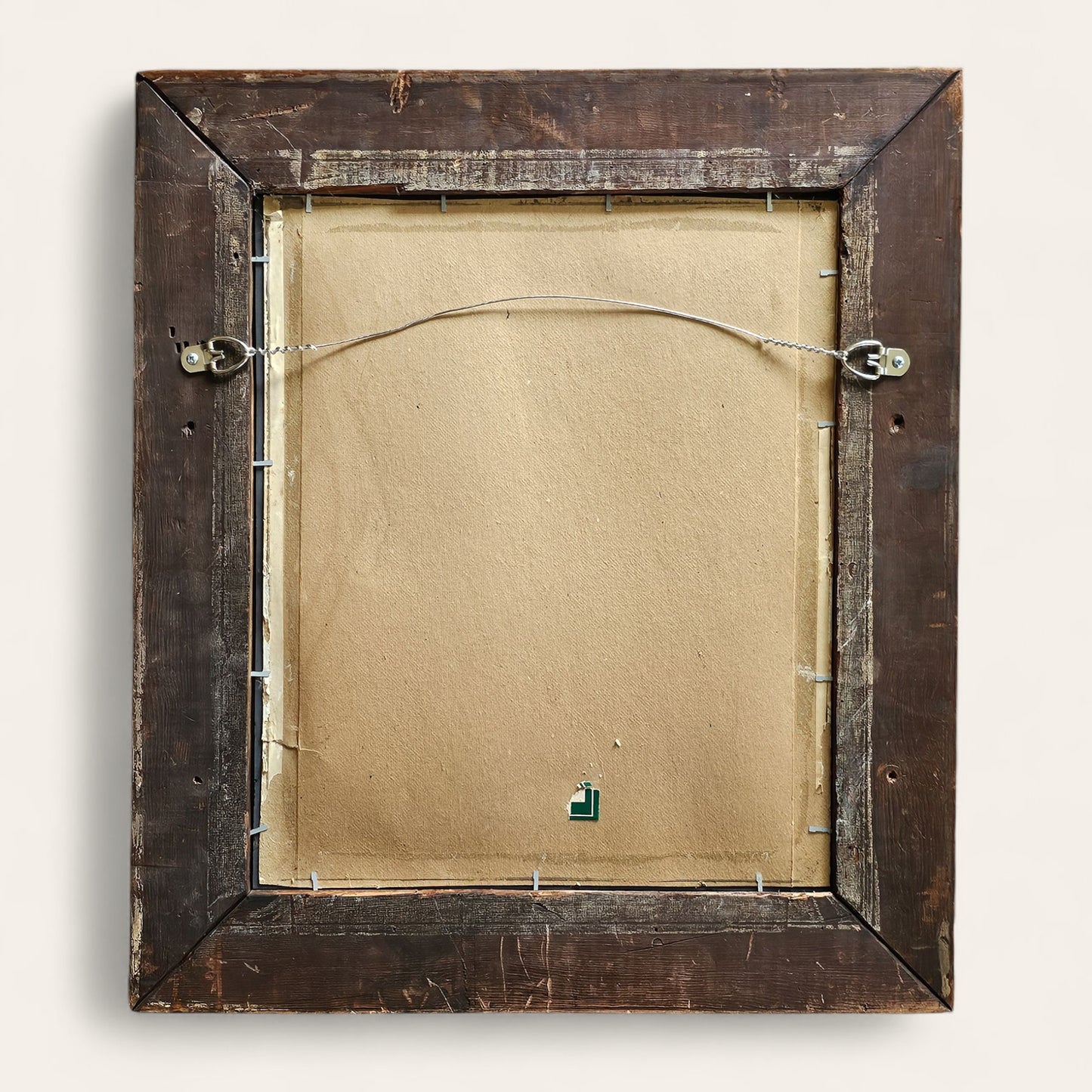 Giltwood Bead-and-Reel Frame Mirror, Likely Late 19th Century, Continental