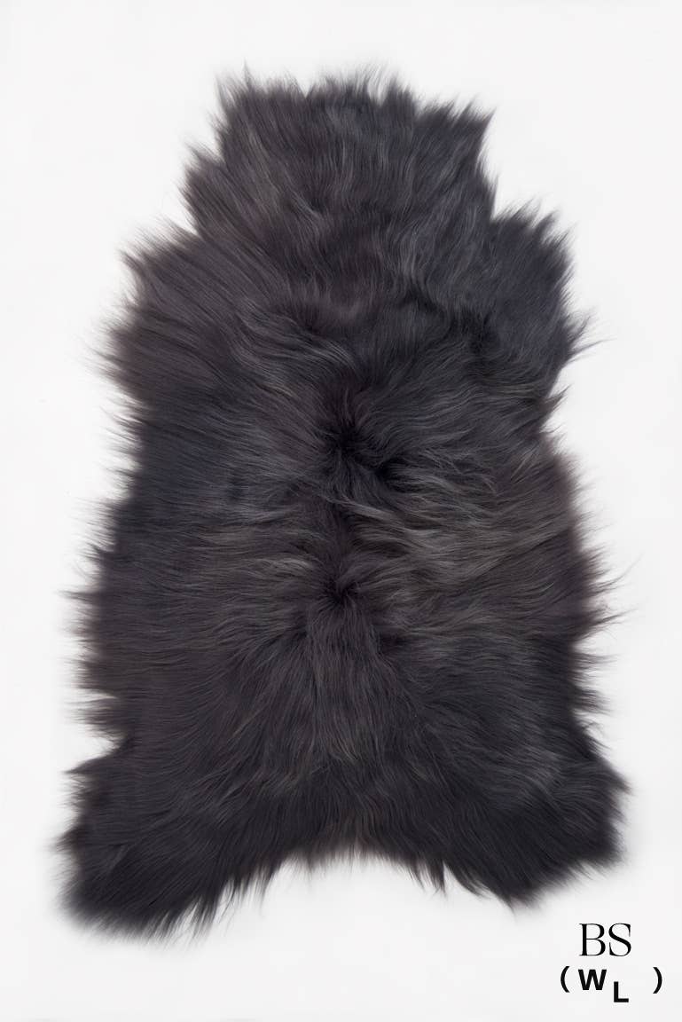 Steel Icelandic Sheepskin Throw Rug