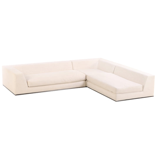 Minotti Hamilton 3-Piece Sectional on Chrome Base