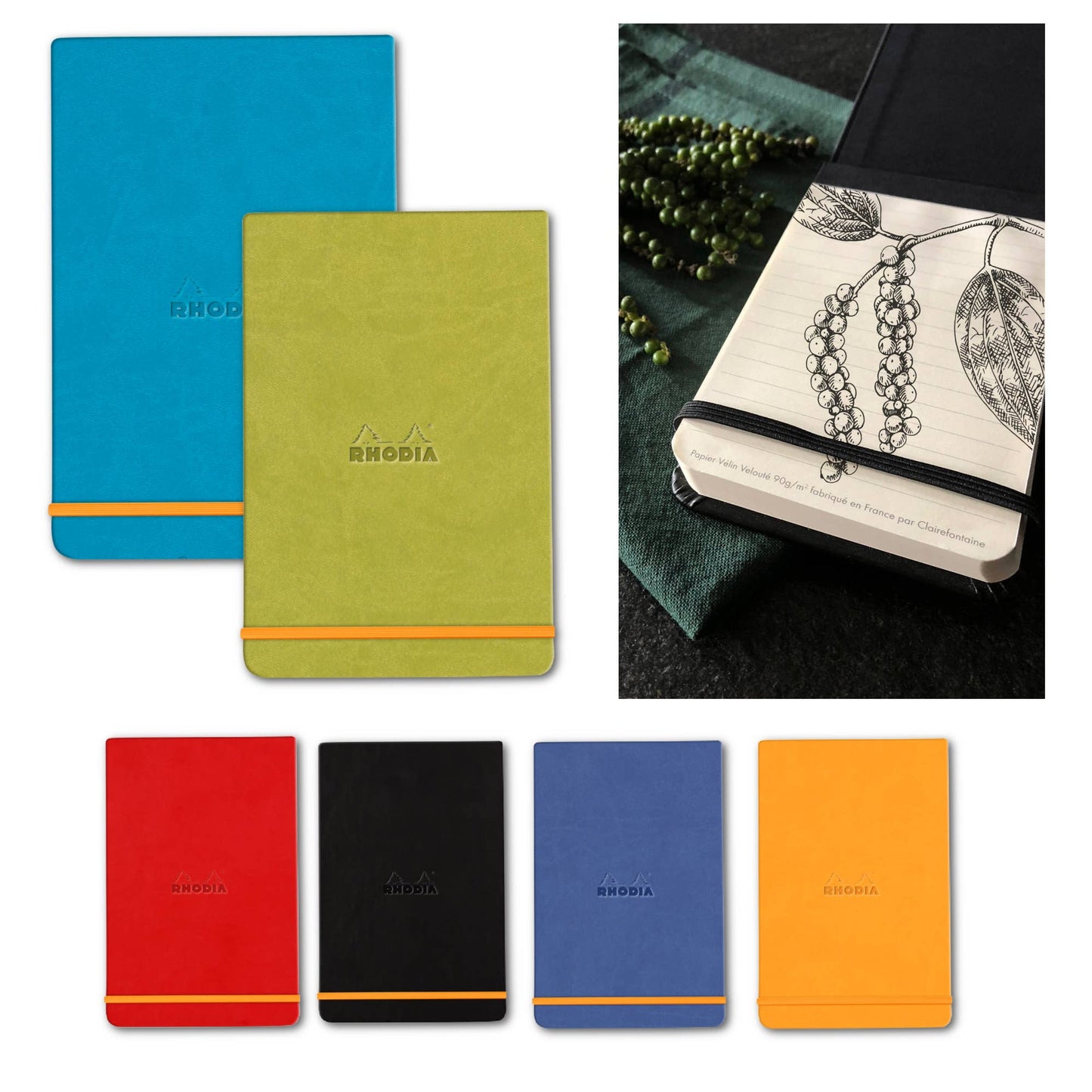 Rhodia Webnotepad - Reporter Style: A5 / Black