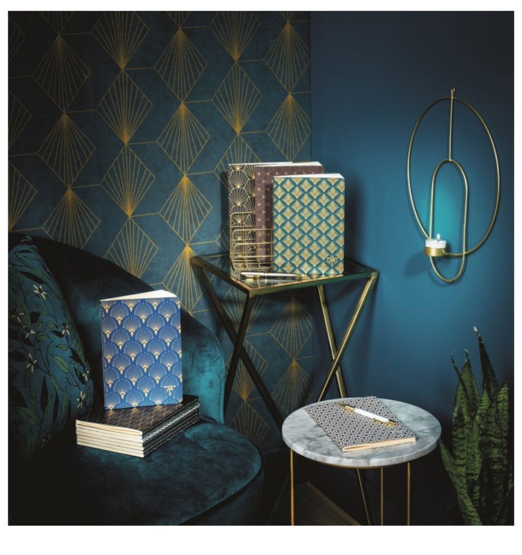 Clairefontaine Neo Deco Notebooks: Peacock Pattern
