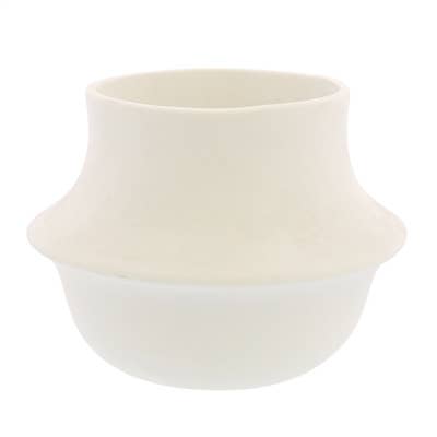 Vita Vase - Sm - Matte White. opening 3.5"