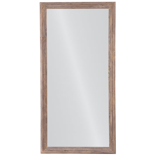 Early 20th Century French Molded Frame Floor Mirror, Refinished