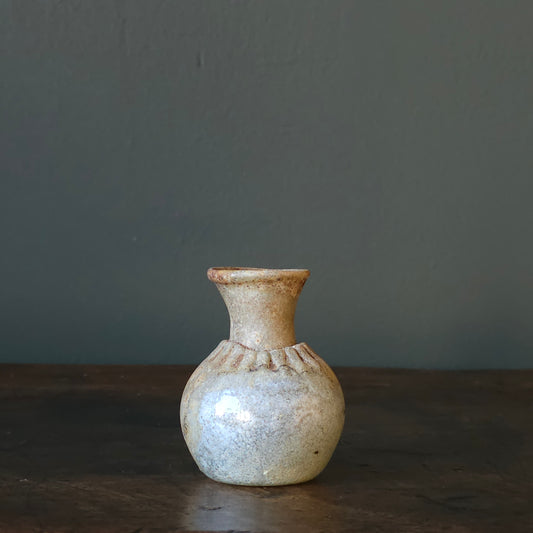 Ancient Roman Aqua Glass Perfume Sprinkler (Unguentarium)