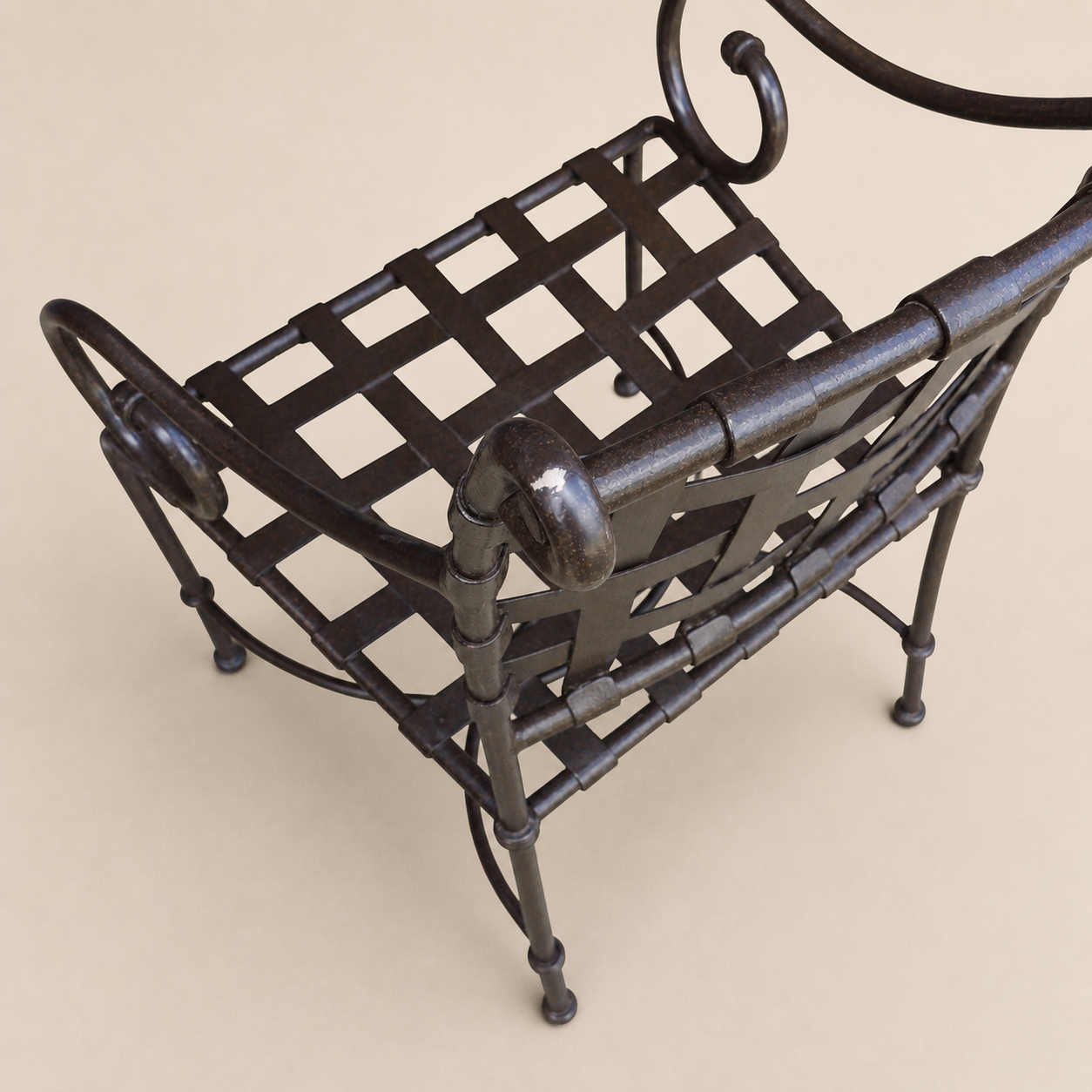 Brown Jordan Florentine Patio Lounge Chairs and Side Table in Speckled Bronze Finish