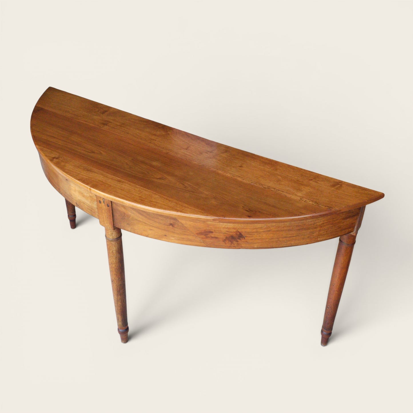 19th Century European Demi-Lune Console Table