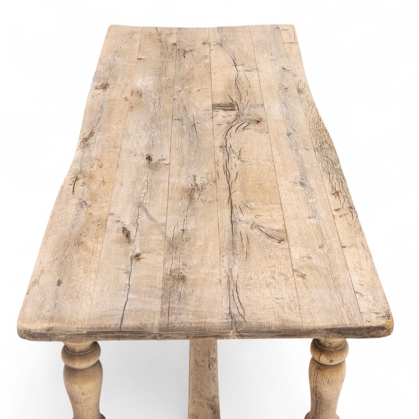 19th Century French Lift Top Farm Trestle Table