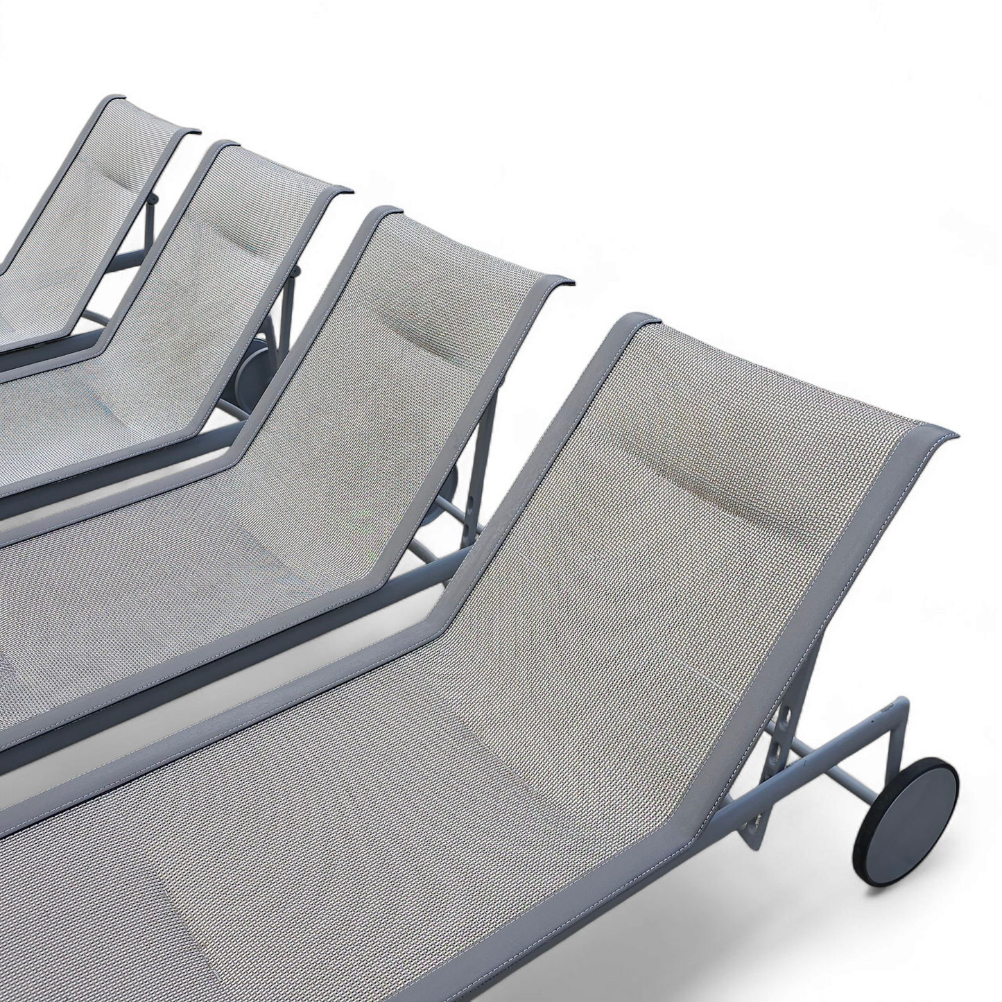 Set of Four Richard Schultz 1966 Collection Adjustable Chaises by Richard Schultz Design