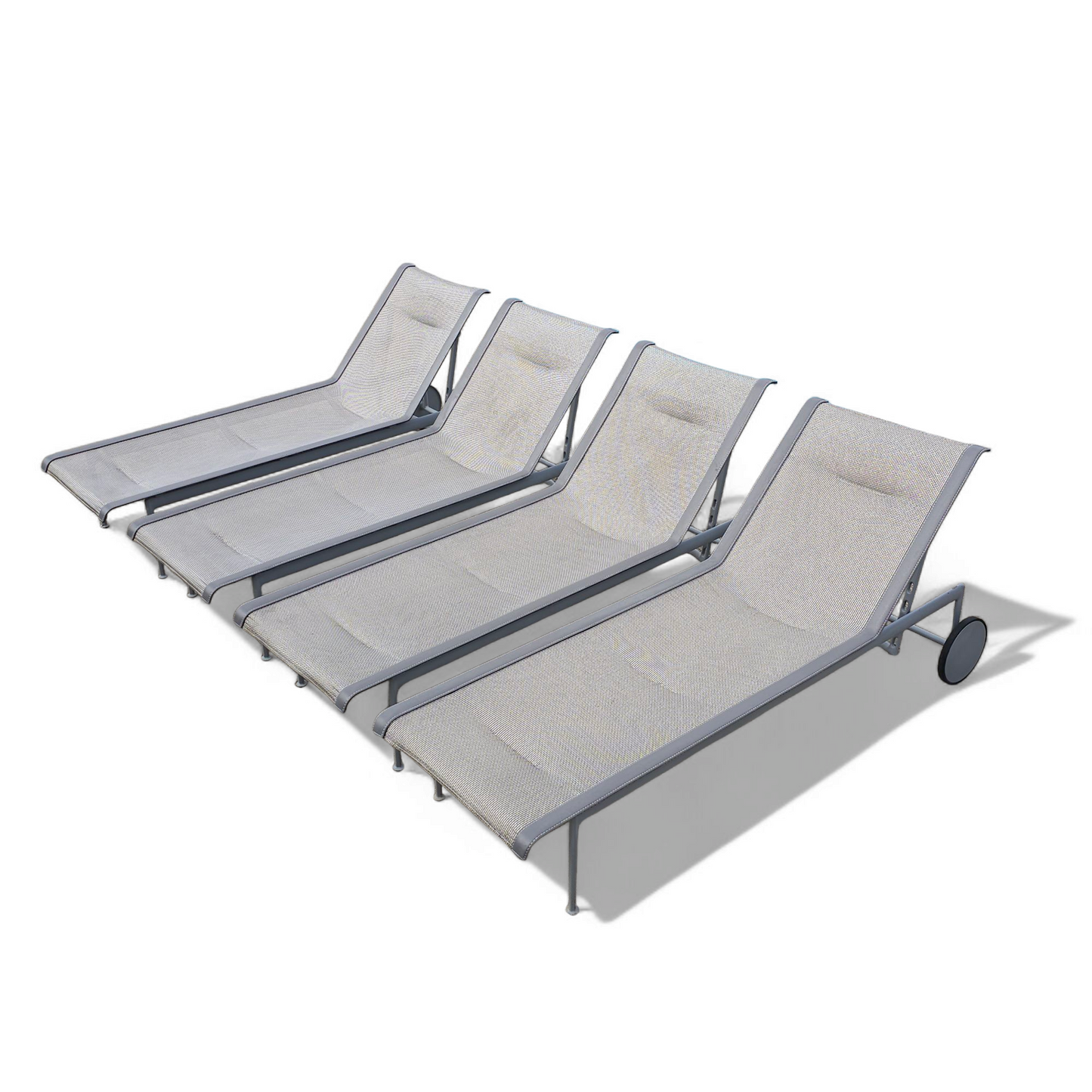 Set of Four Richard Schultz 1966 Collection Adjustable Chaises by Richard Schultz Design