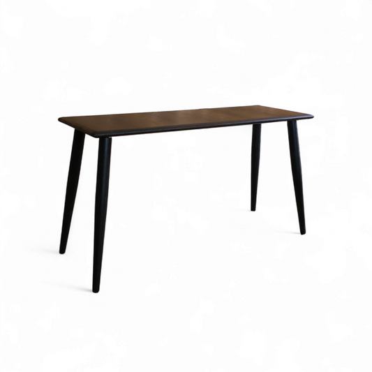 Petite Scandinavian Rosewood Bench with Ebonized Legs