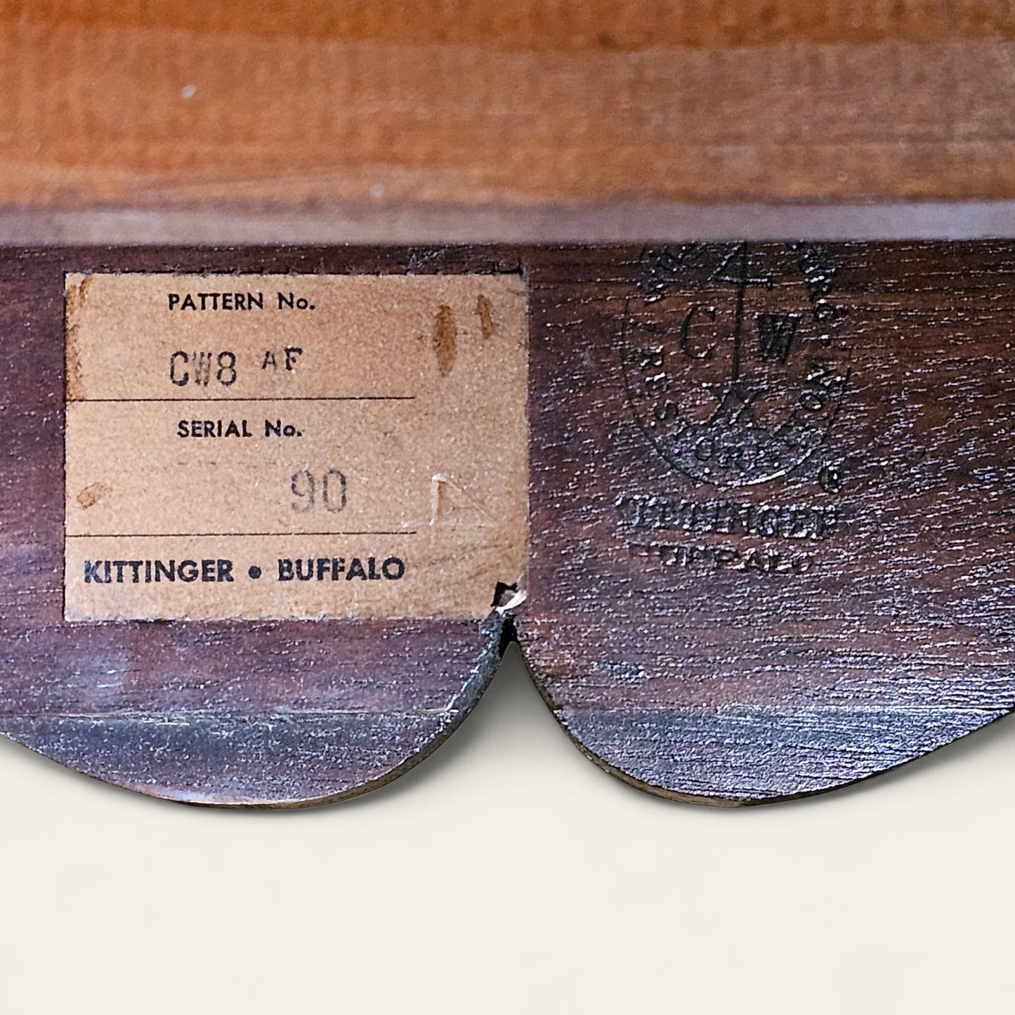 20th C Kittinger Georgian Style Mahogany Butler’s Side Table