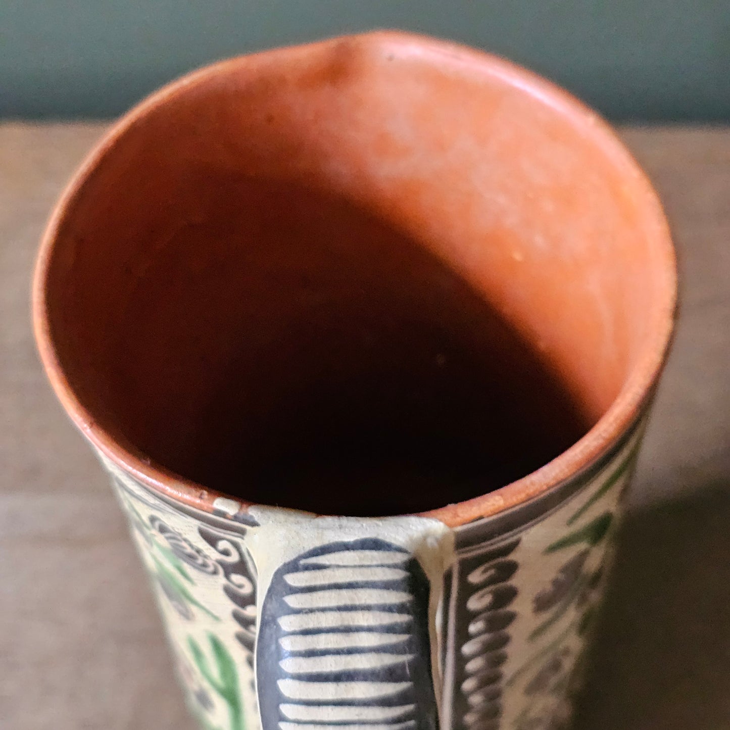 Mid 20th Century Mexican Folk Art Ceramic Jug