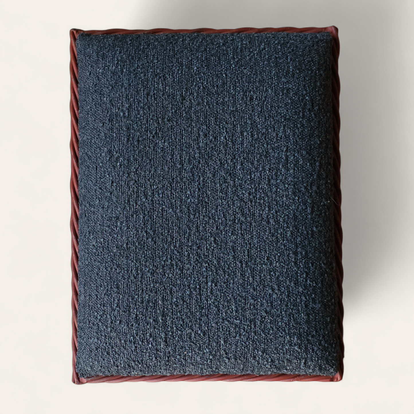 Pair Mid-20th Century American Twisted Iron Benches with Boucle Cushions