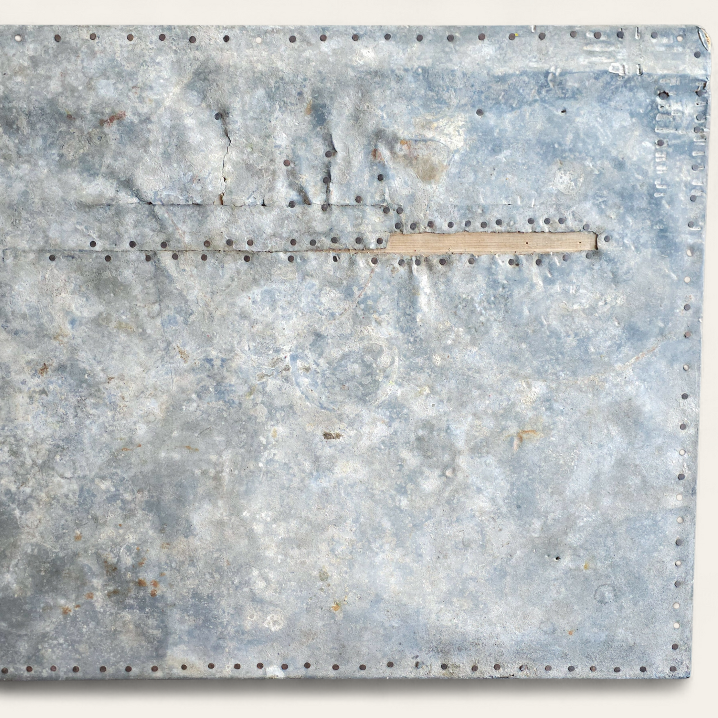 Early 20th Century American Primitive Worktable with Zinc Top