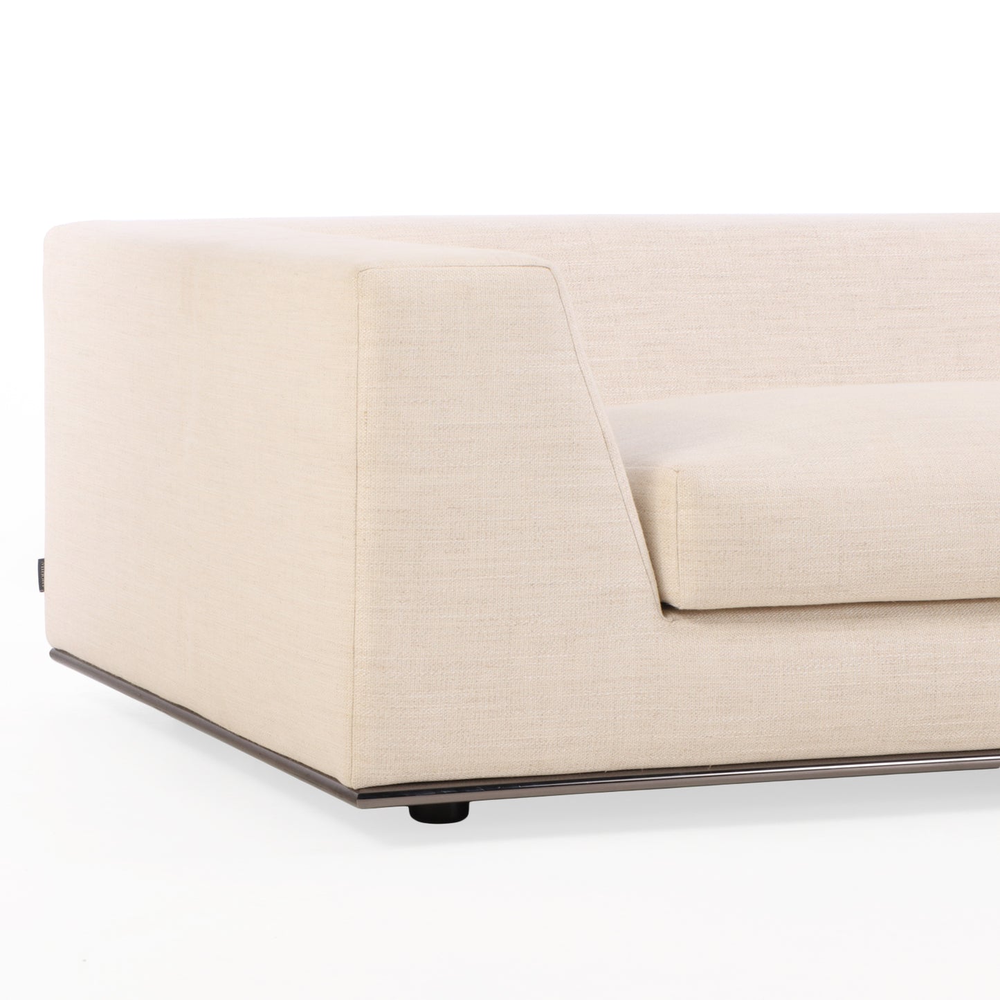 Minotti Hamilton 3-Piece Sectional on Chrome Base