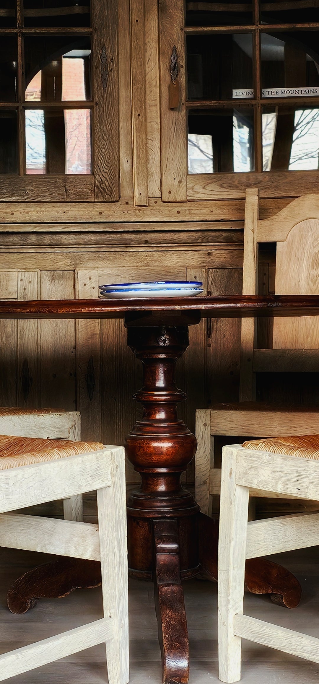 Italian Renaissance Style Walnut Center Table on Vasiform Central Standard With Tripod Legs, Mid-19th Century