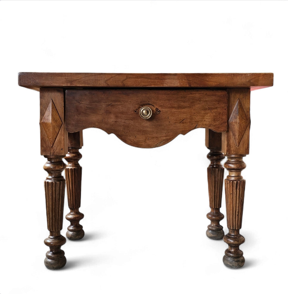 Early 20th Century French Provincial Side Table in Walnut