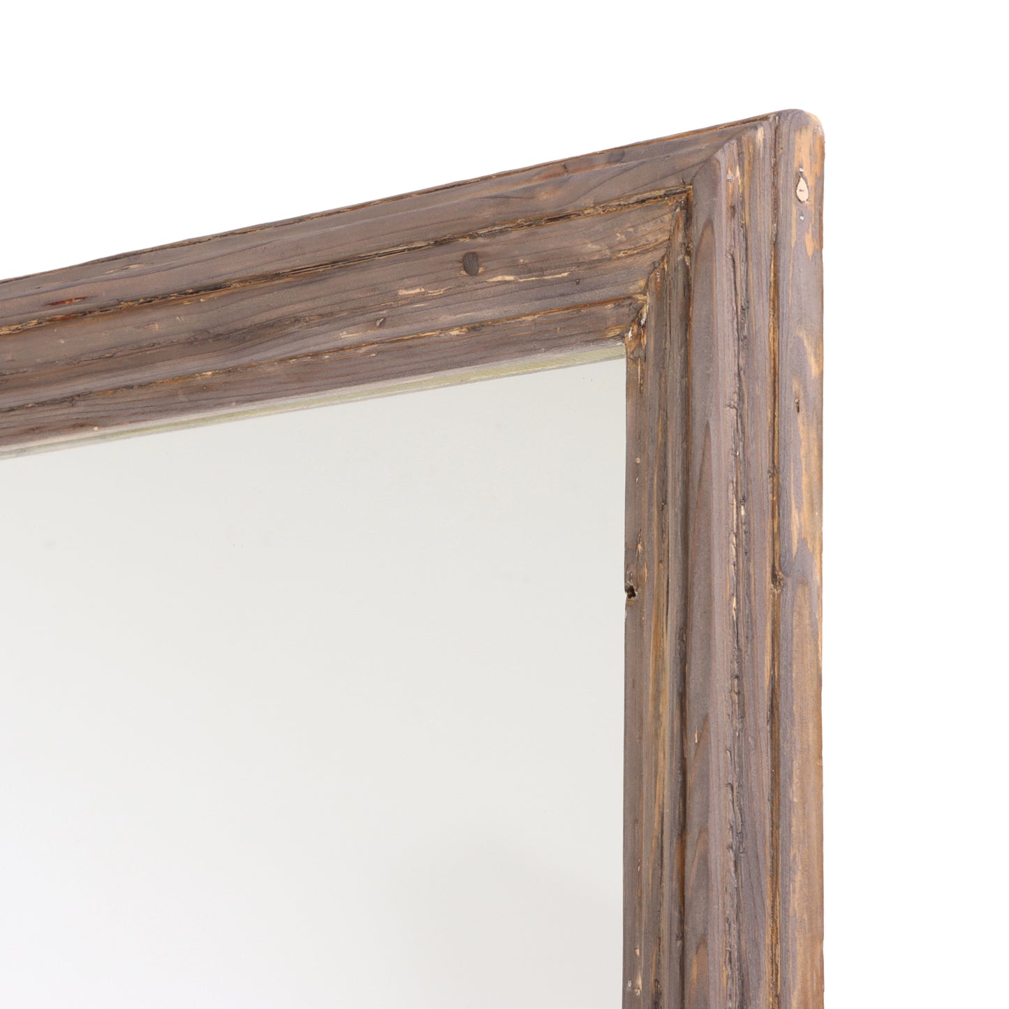 Early 20th Century French Molded Frame Floor Mirror, Refinished