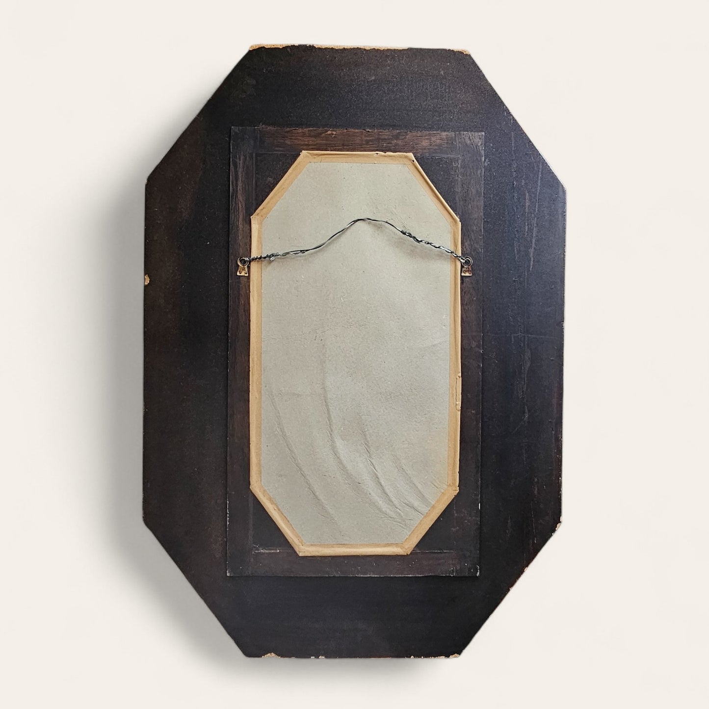 Mid-20th Century Italian Style Verre Églomisé Reverse Painted Glass Mirror