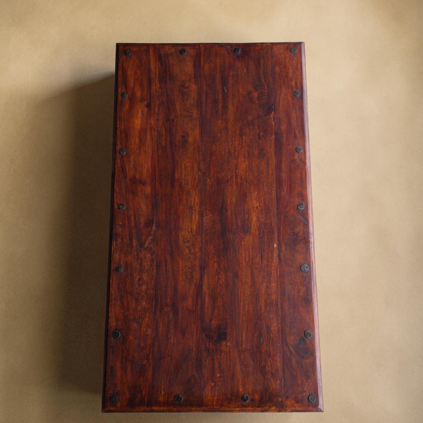 1960s Spanish Colonial Revival Style Coffee Table with Wrought Iron Details