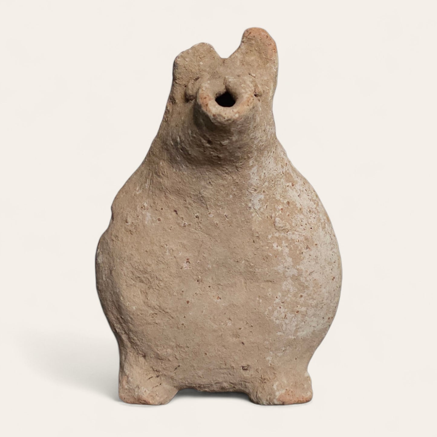 Ancient South Asiatic Cow-Form Pottery Drinking Vessel