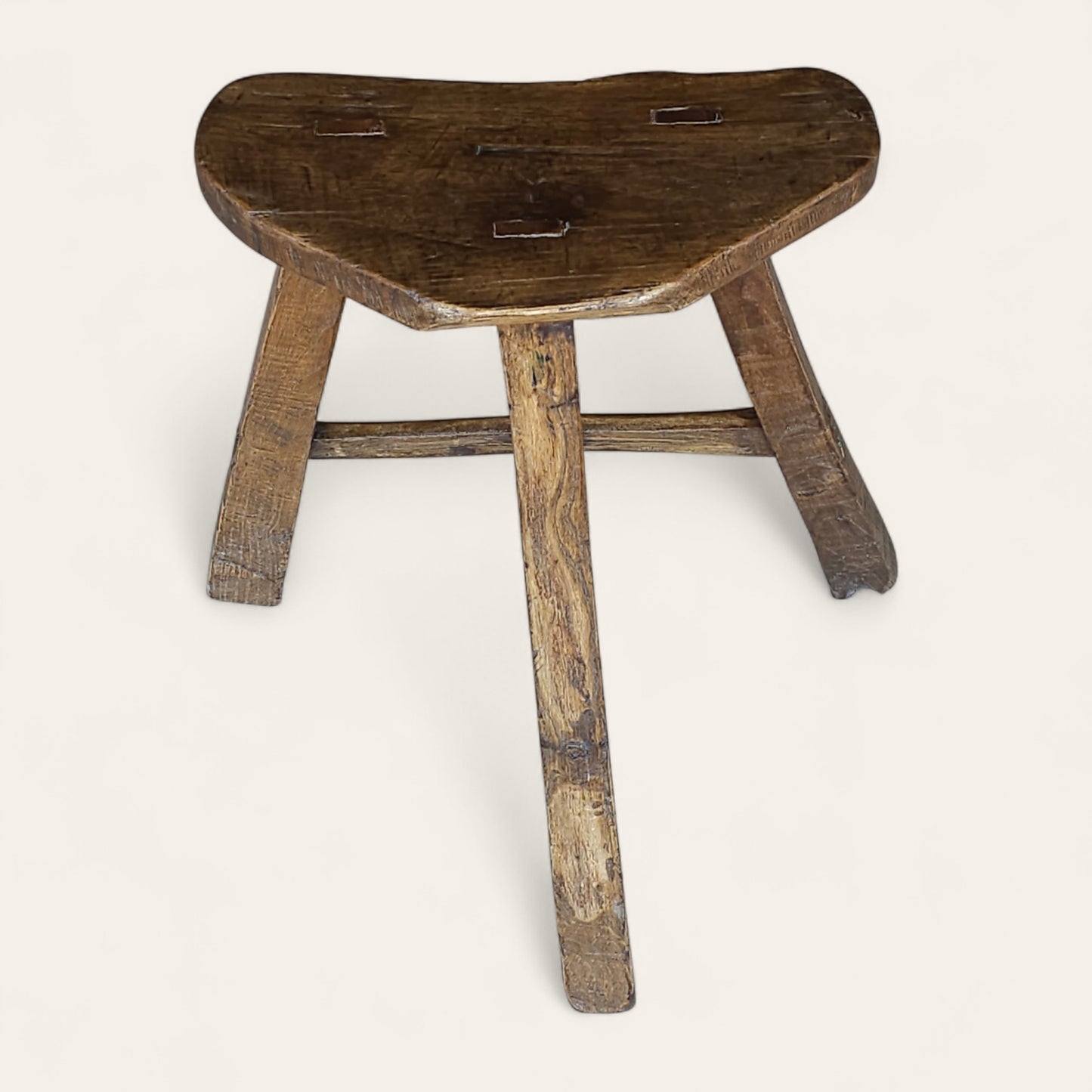 17th–18th Century English Elm Joint Stool