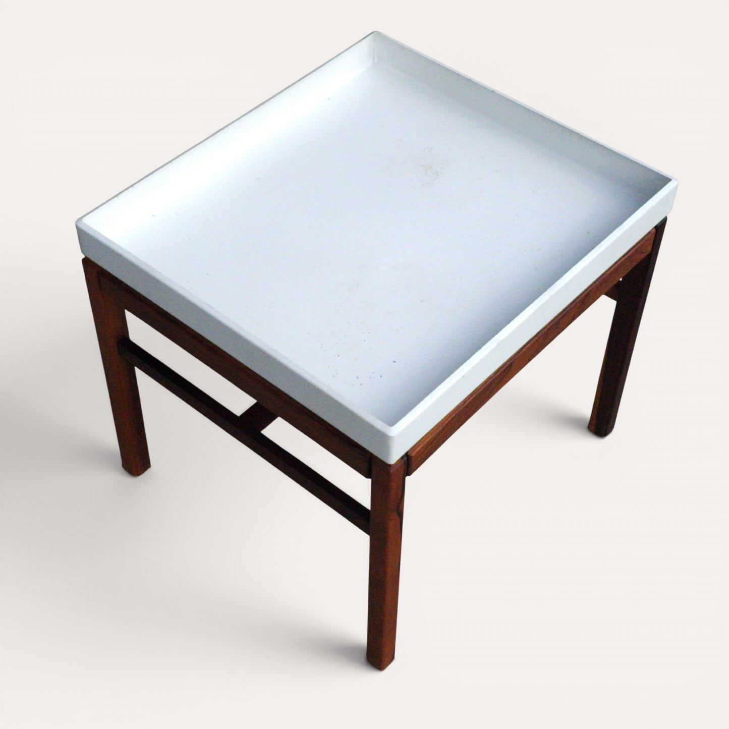 1960s Swedish Rosewood Planter Stand with Tray
