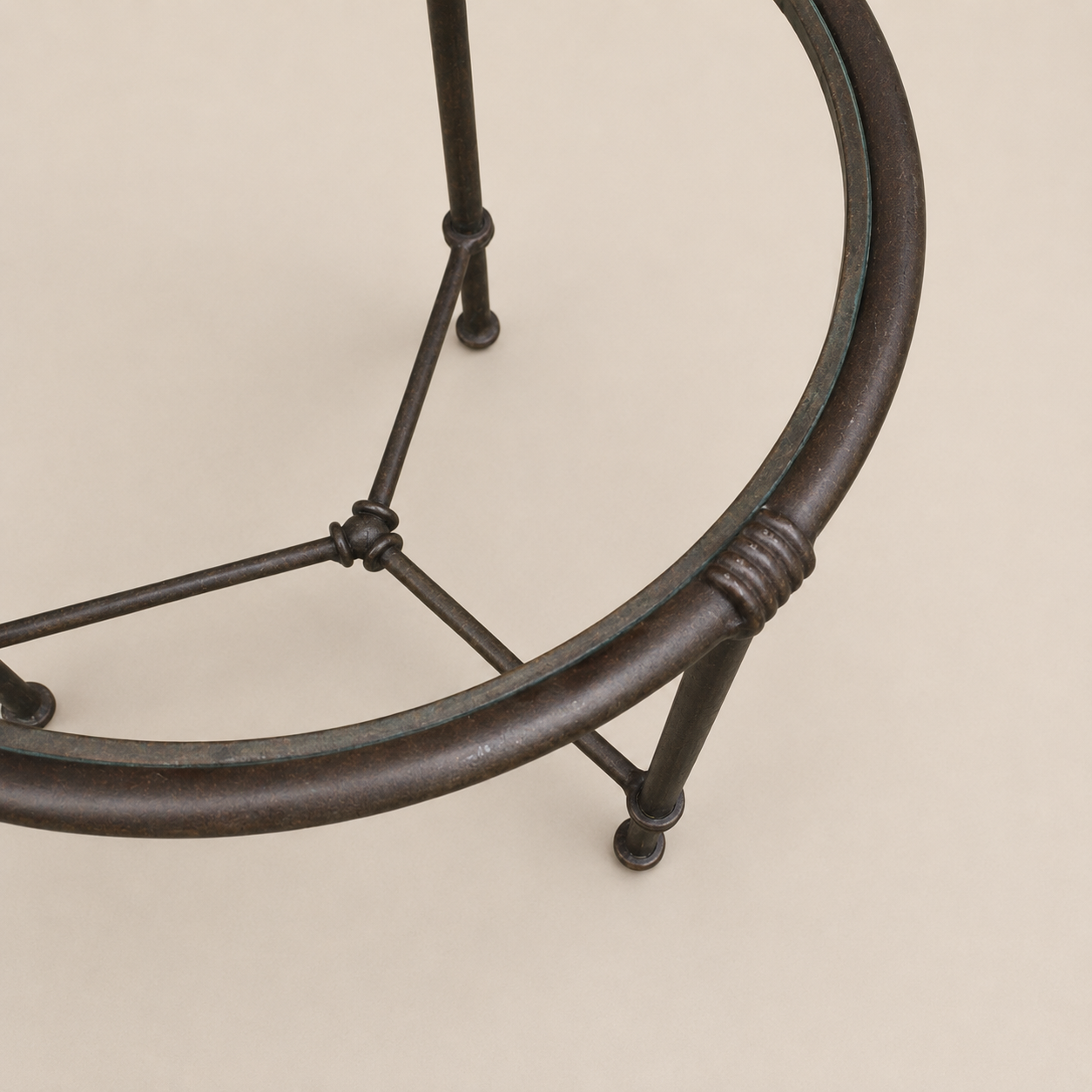 Brown Jordan Florentine Patio Lounge Chairs and Side Table in Speckled Bronze Finish
