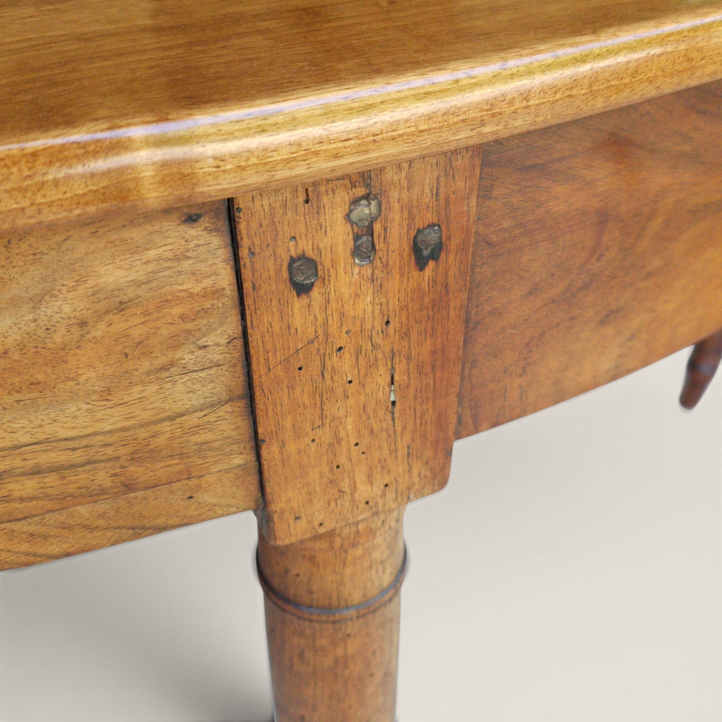 19th Century European Demi-Lune Console Table