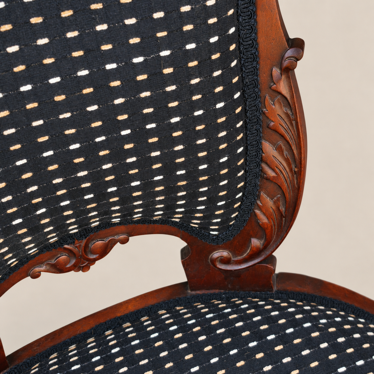 Late 19th/Early 20th Century Georgian-Style Mahogany Library Chair on Casters