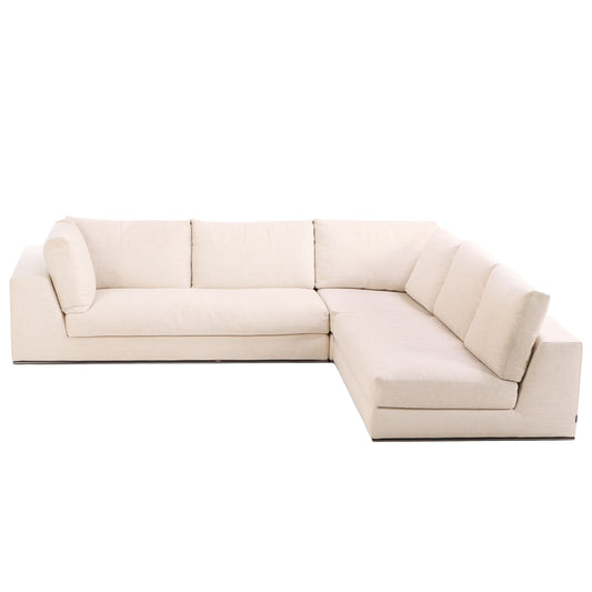 Minotti Hamilton 3-Piece Sectional on Chrome Base