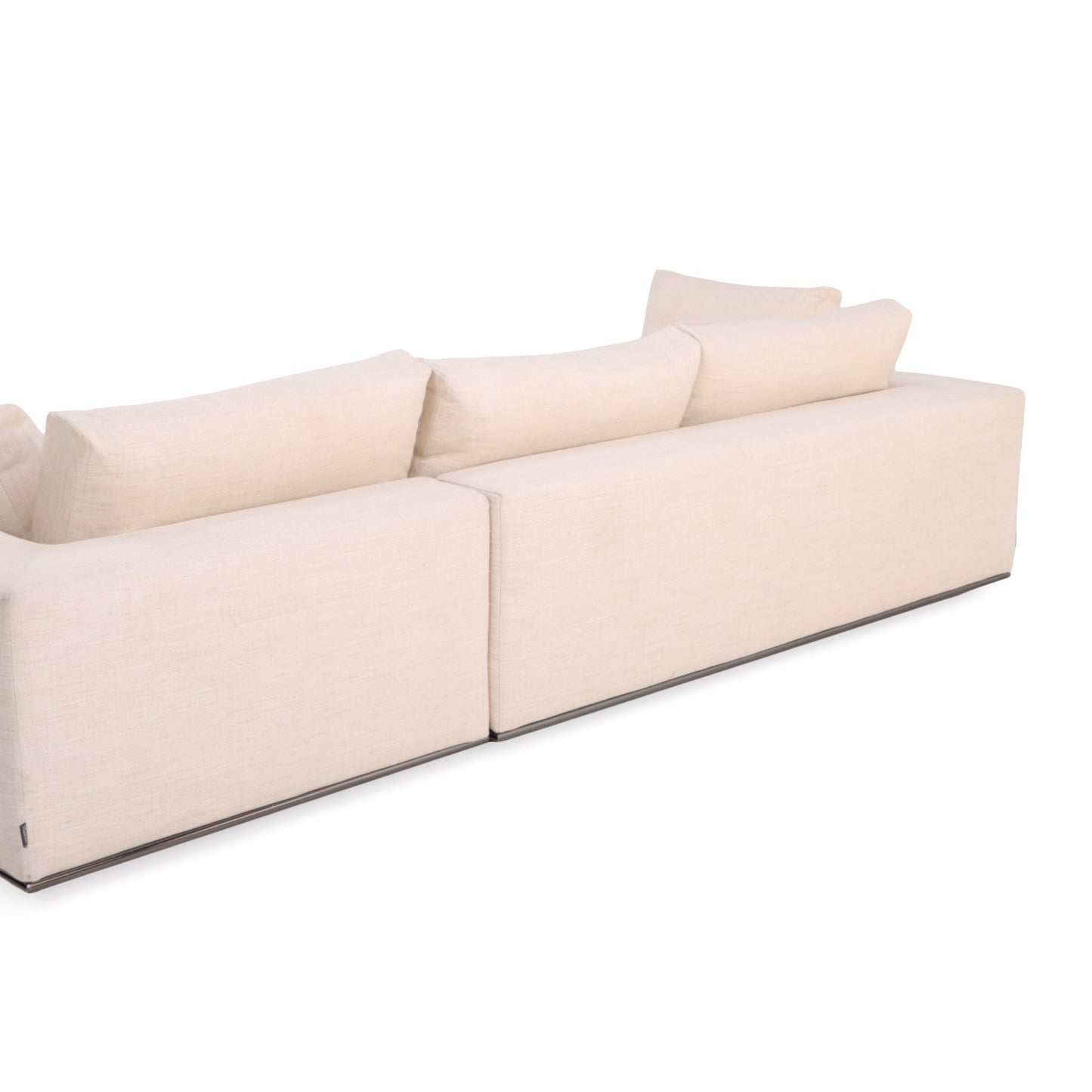 Minotti Hamilton 3-Piece Sectional on Chrome Base