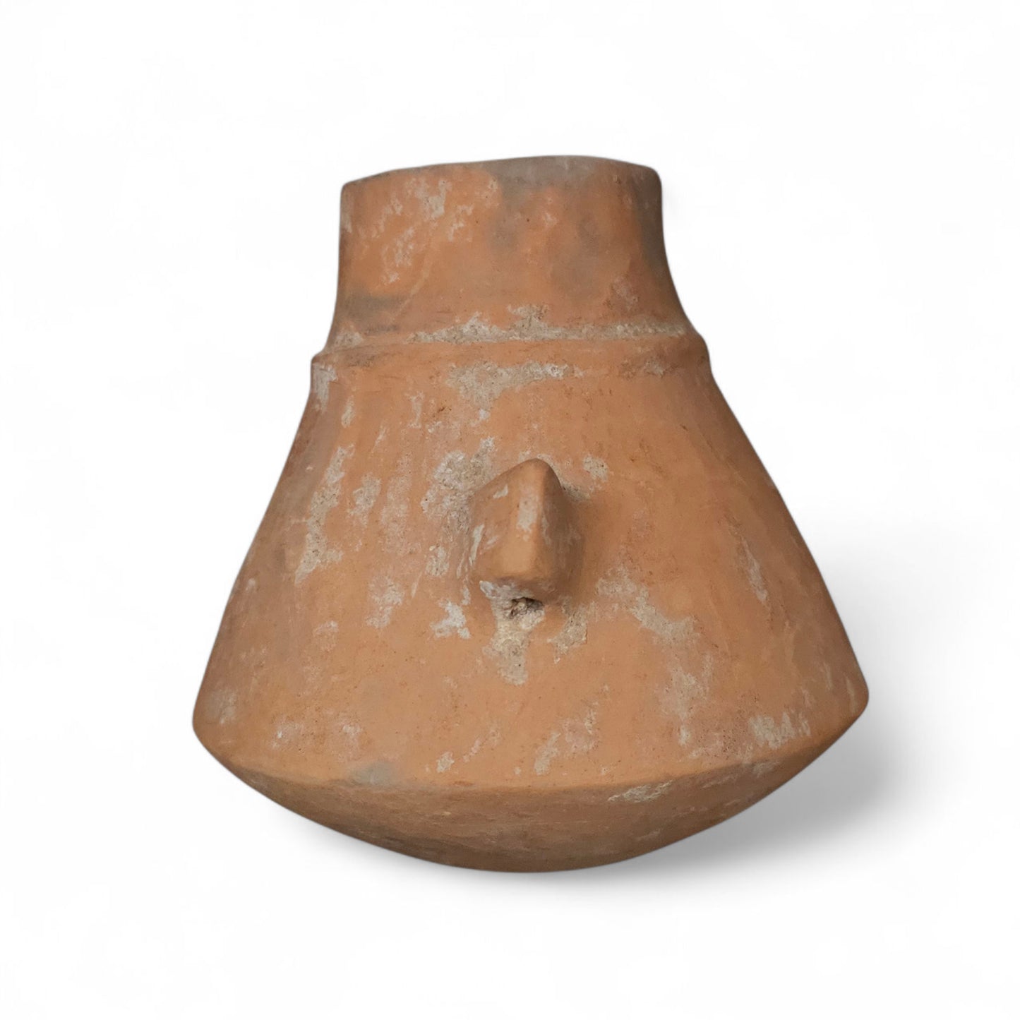 Mesopotamian Terracotta Vessel with Twin Pierced Handles