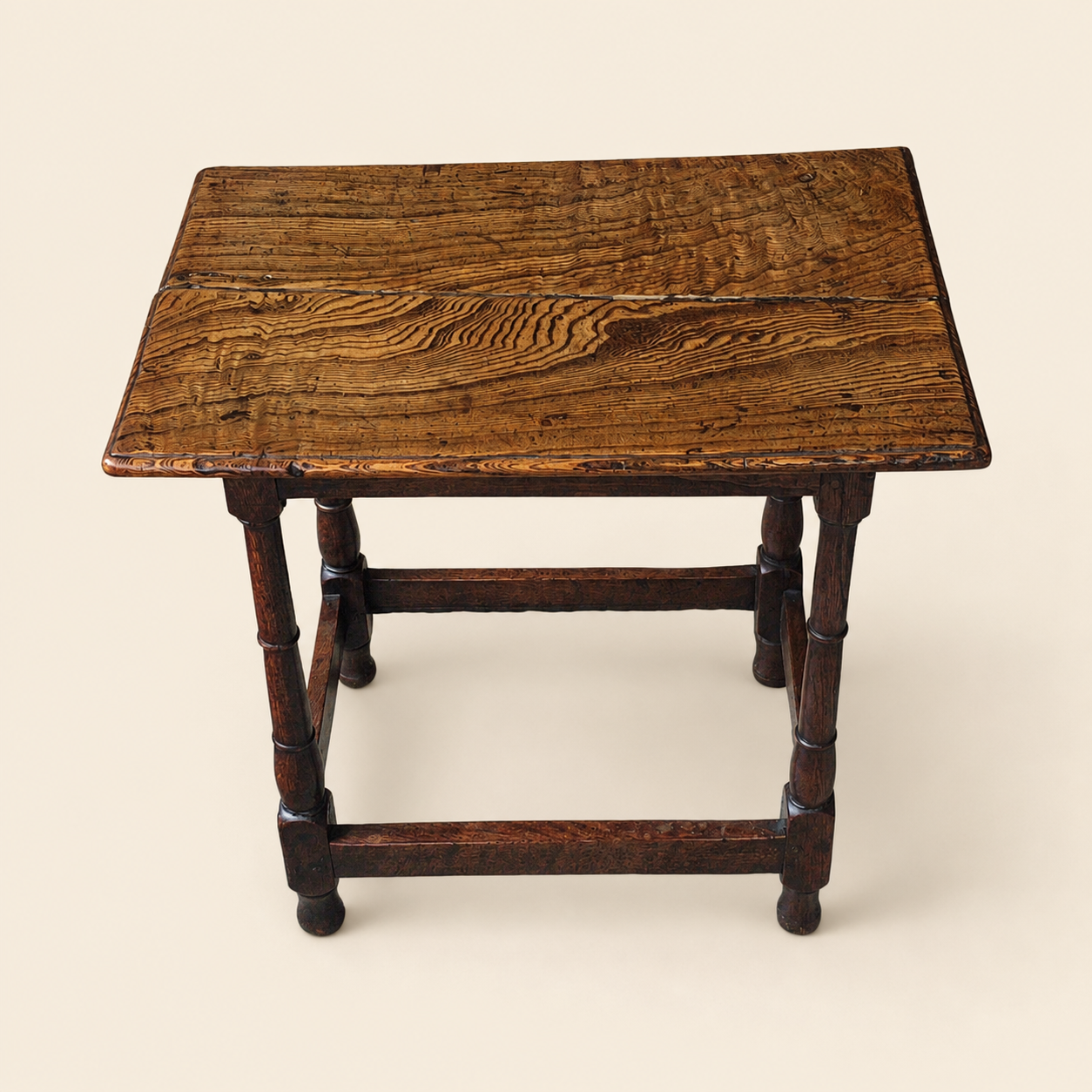 Late 17th–Early 18th Century English Oak Tavern Table with Single-Plank Top