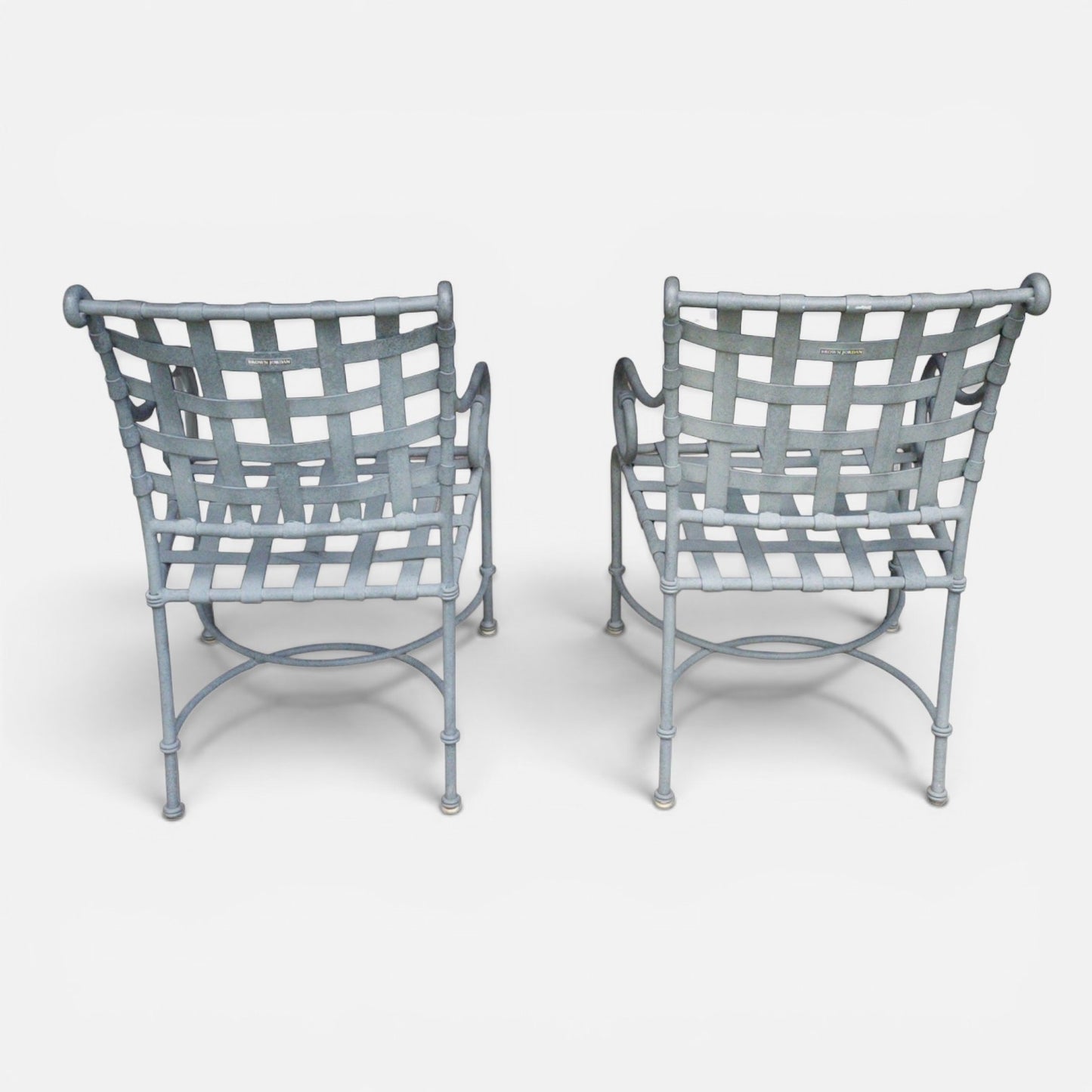 Brown Jordan Florentine Three-Piece Patio Set in Speckled Charcoal Finish