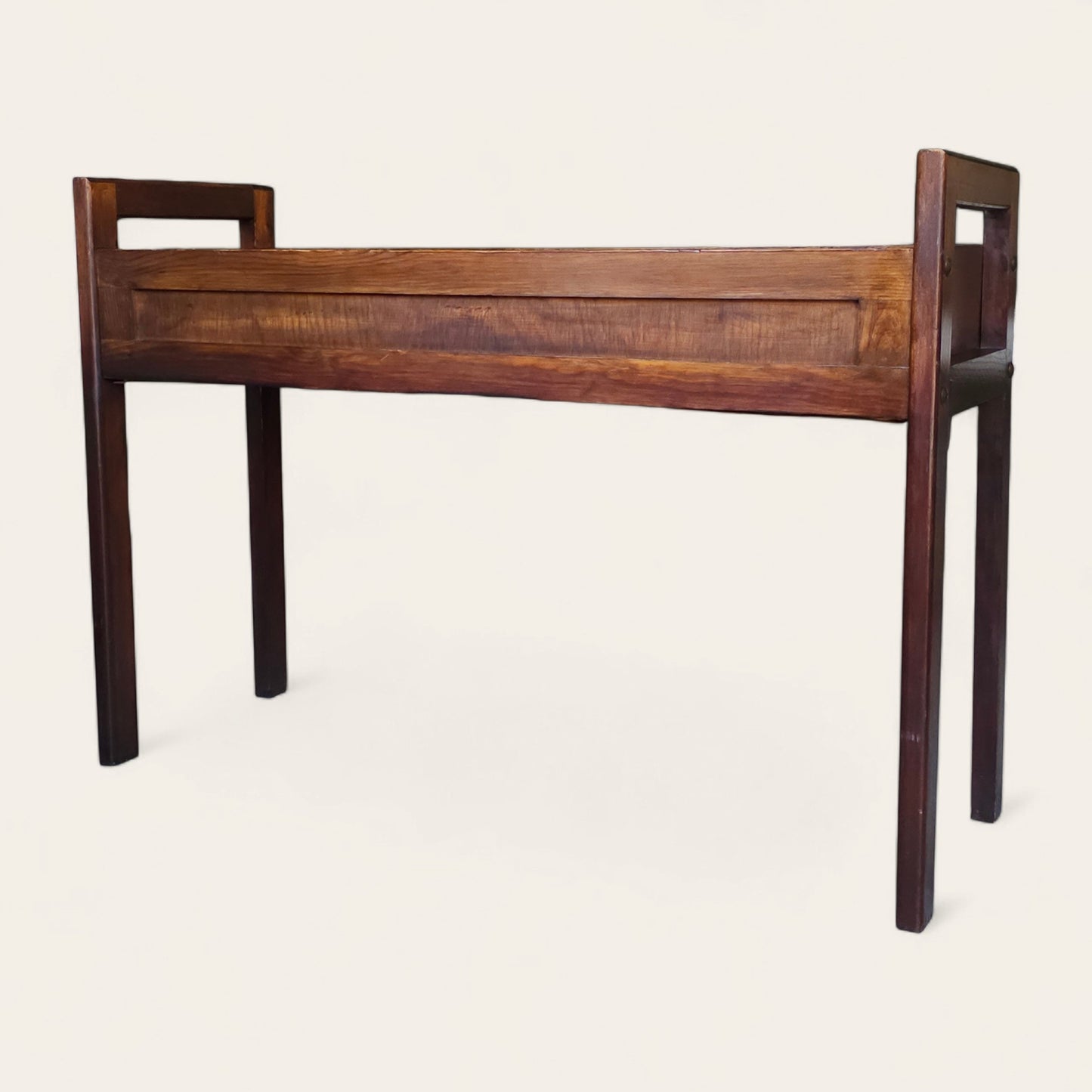 1960s Swedish Teak Planter Stand with Metal Tray