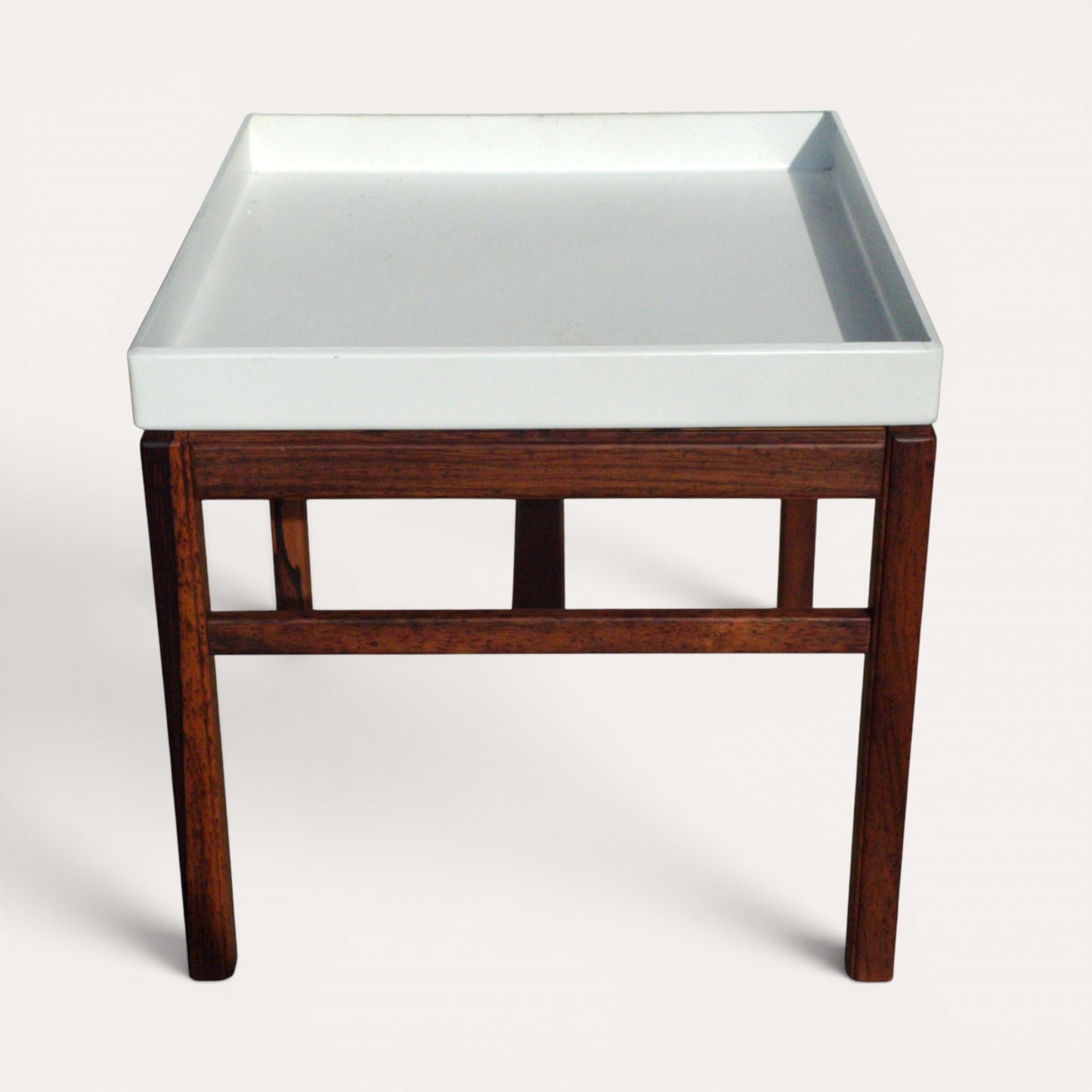 1960s Swedish Rosewood Planter Stand with Tray