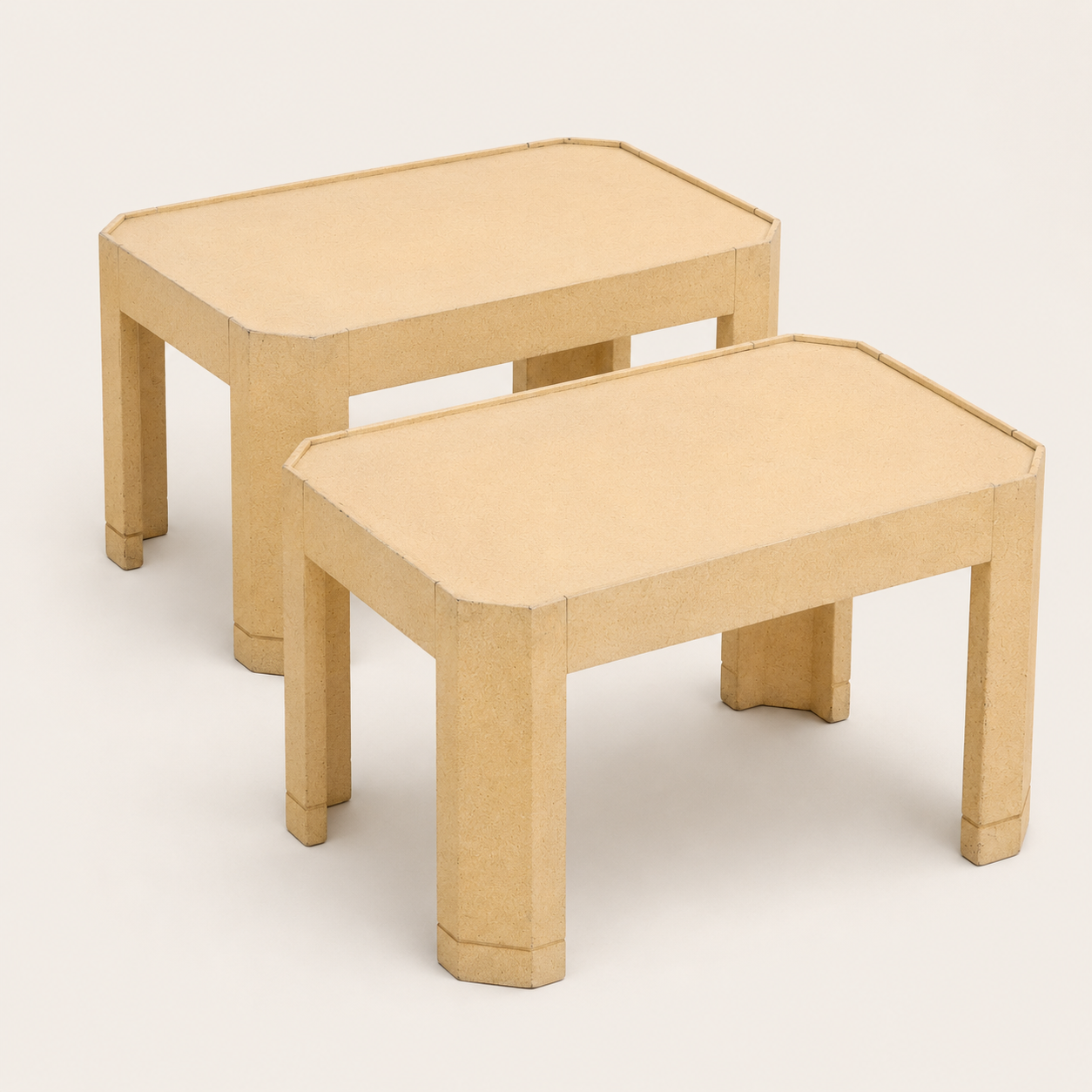 Pair of Vintage End Tables in the Style of Karl Springer