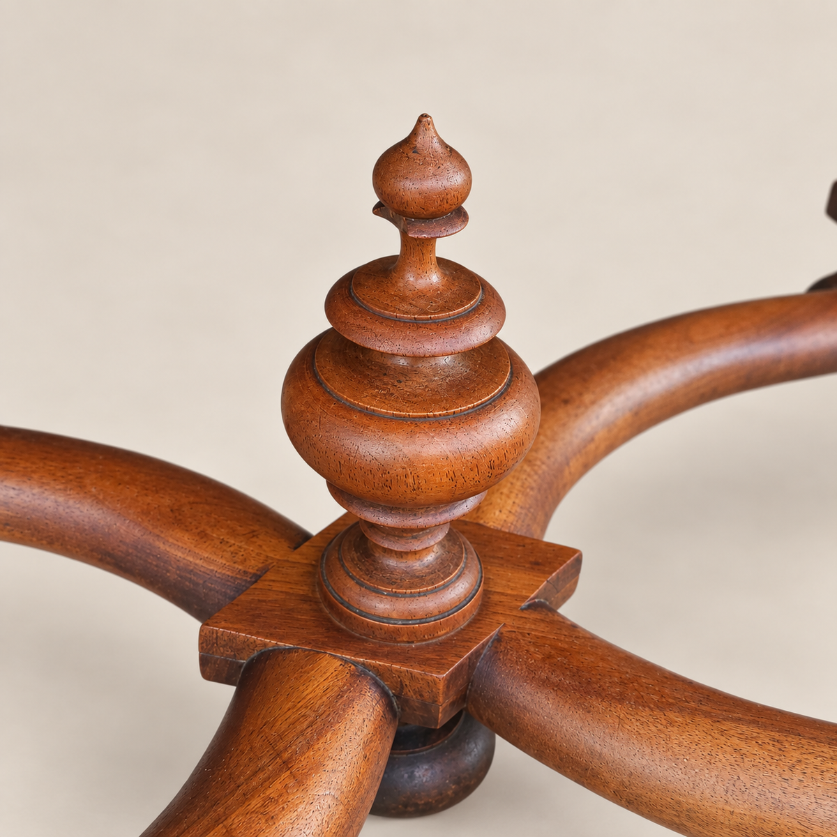 20th Century Louis XIII Style Walnut Writing Table with X-Form Stretcher
