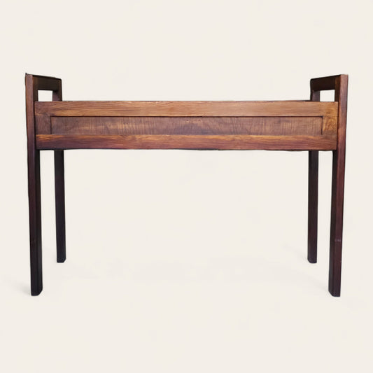 1960s Swedish Teak Planter Stand with Metal Tray