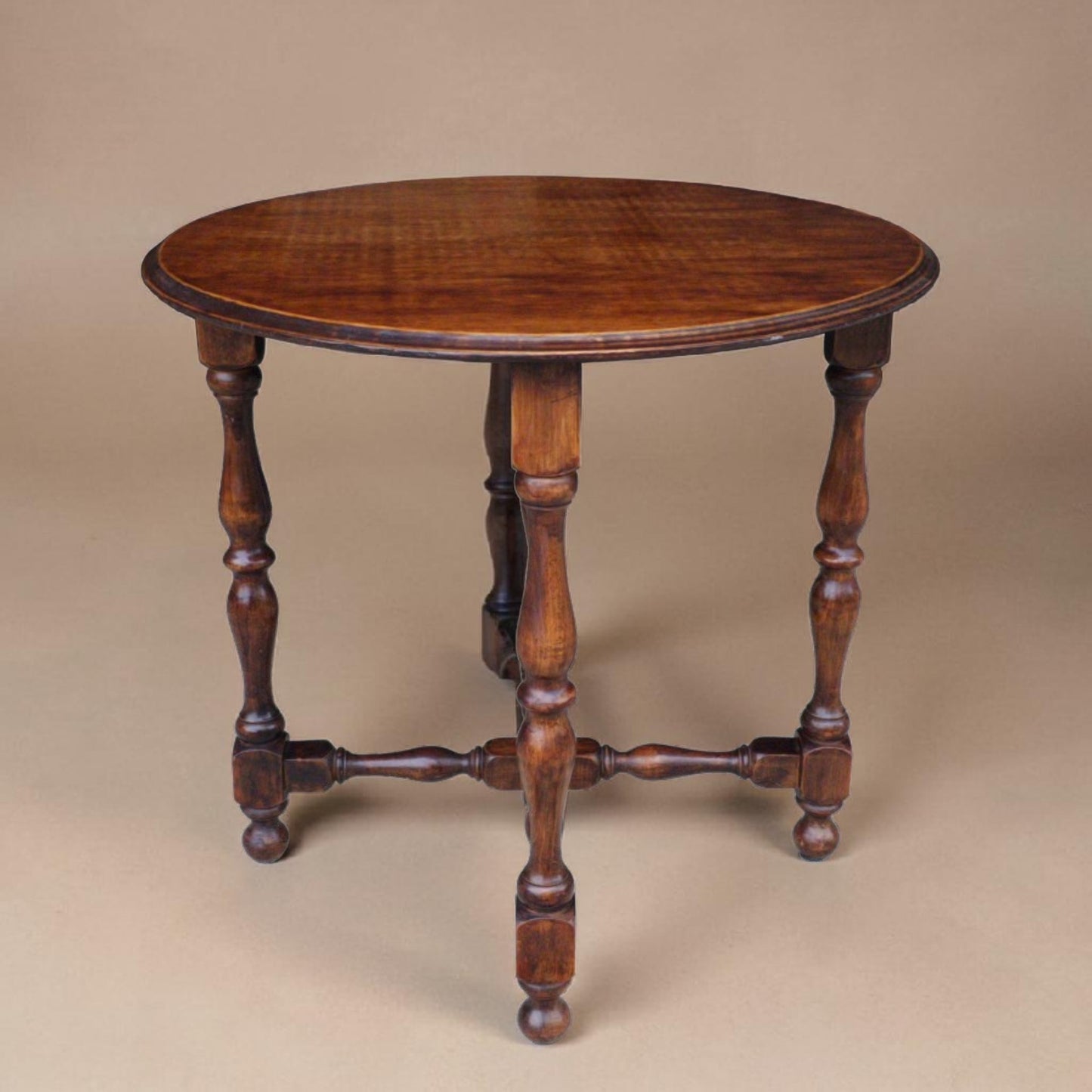 Early 20th Century Dutch Colonial Revival Oak Occasional Table