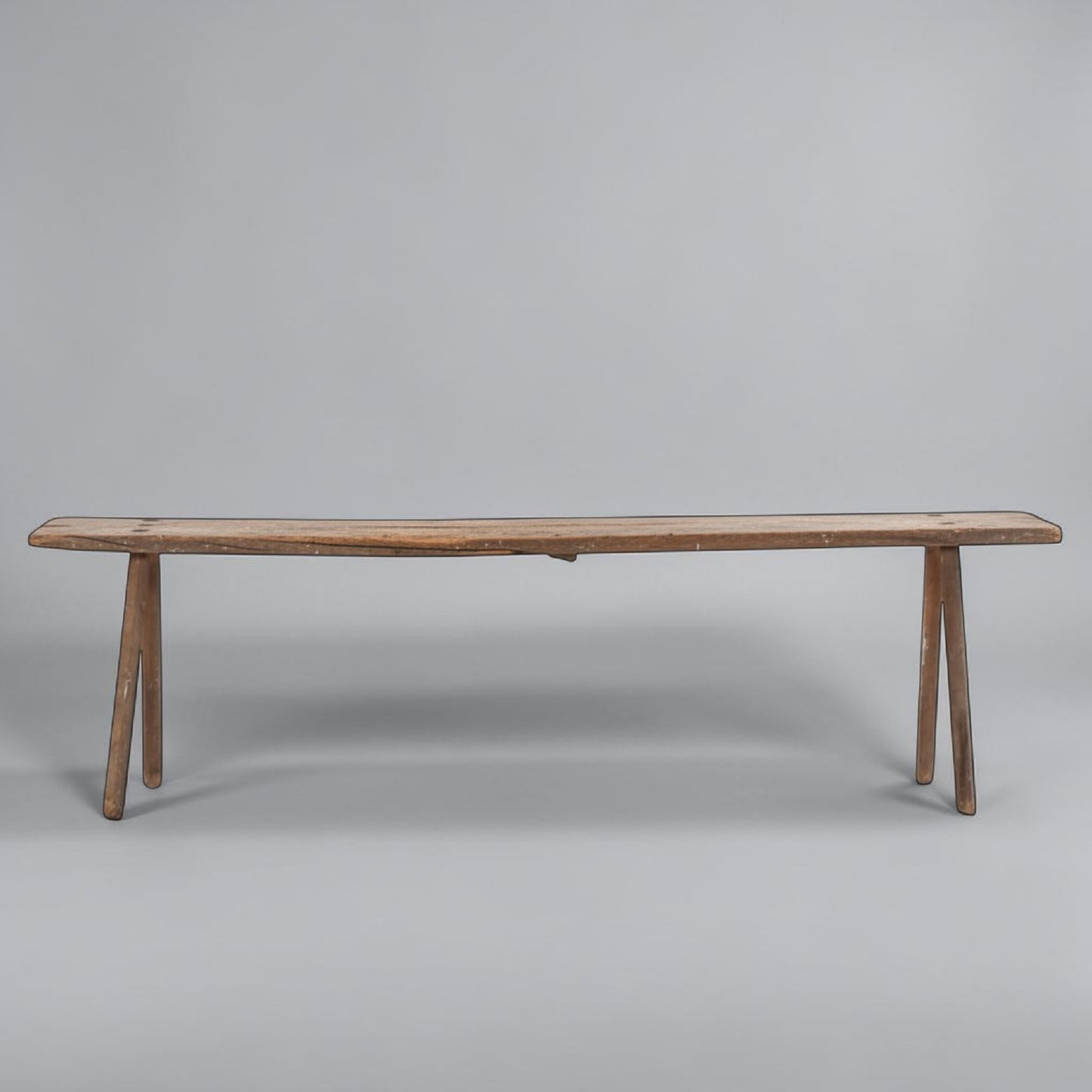 Early 20th Century Primitive Workbench Table, Solid Wood