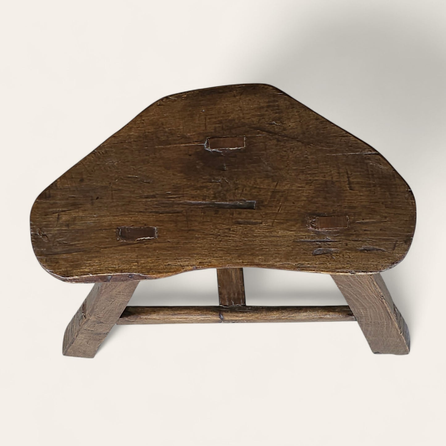 17th–18th Century English Elm Joint Stool