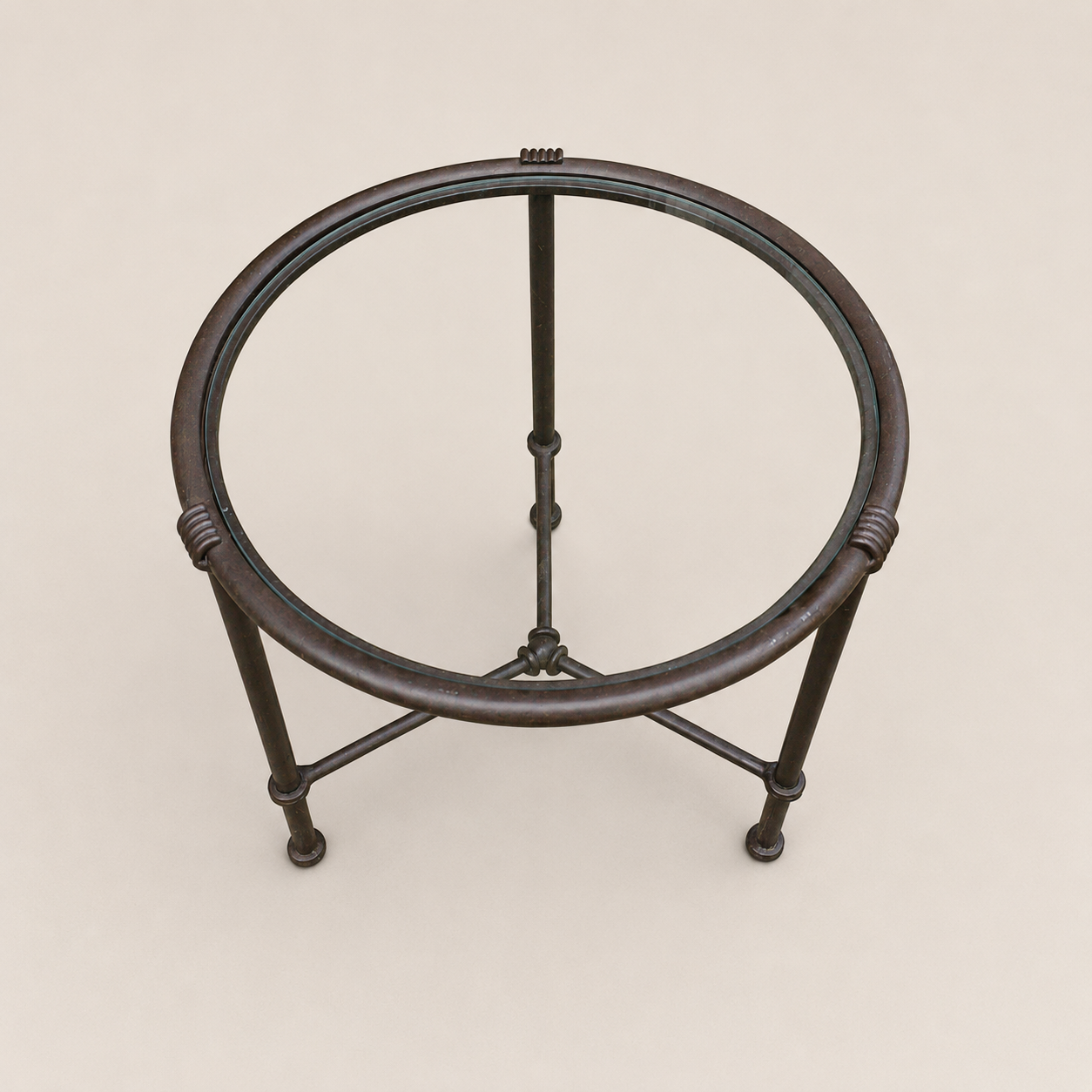Brown Jordan Florentine Patio Lounge Chairs and Side Table in Speckled Bronze Finish