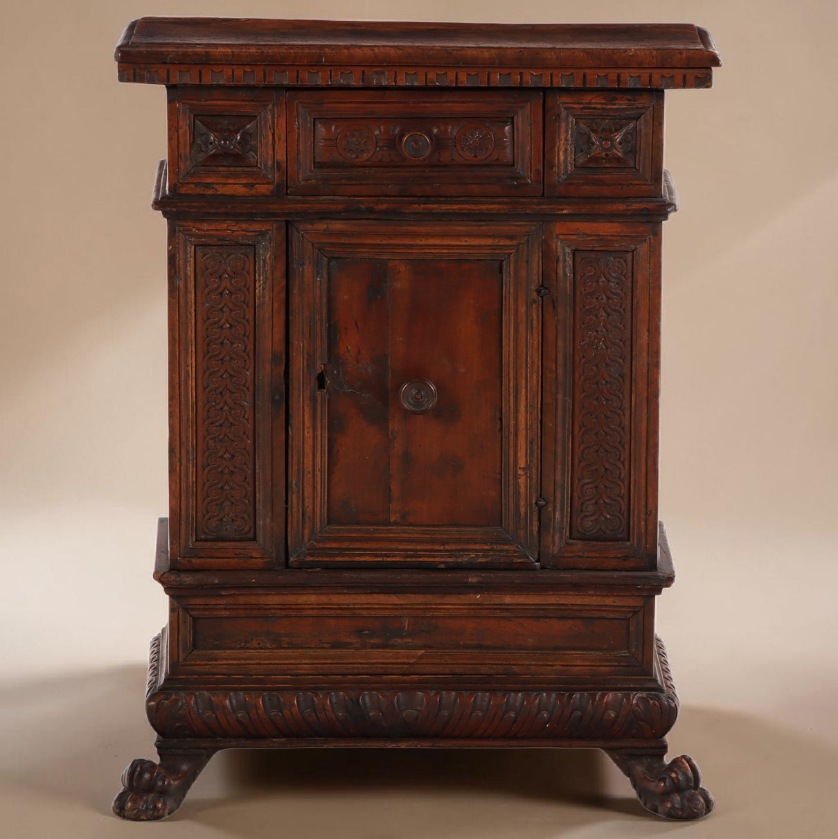 Italian Renaissance Style Cabinet, Likely 17th–18th Century with Earlier Elements
