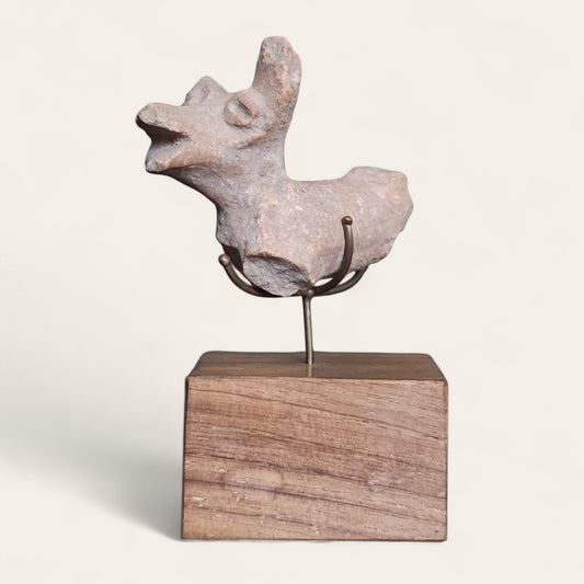 Western Asiatic Red Clay Zoomorphic Figurine