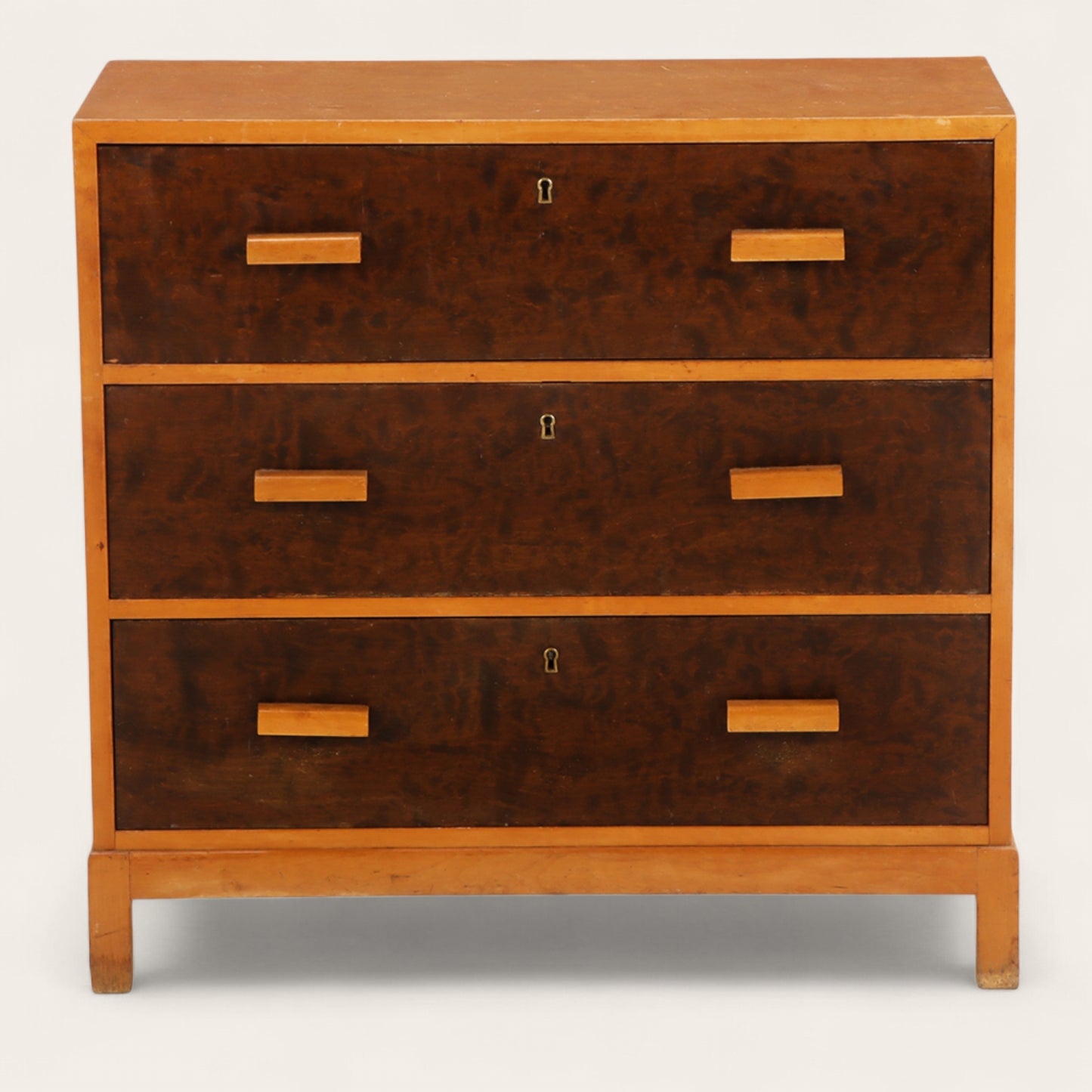 Art Deco Swedish Birch Chest of Drawers, c. 1930s