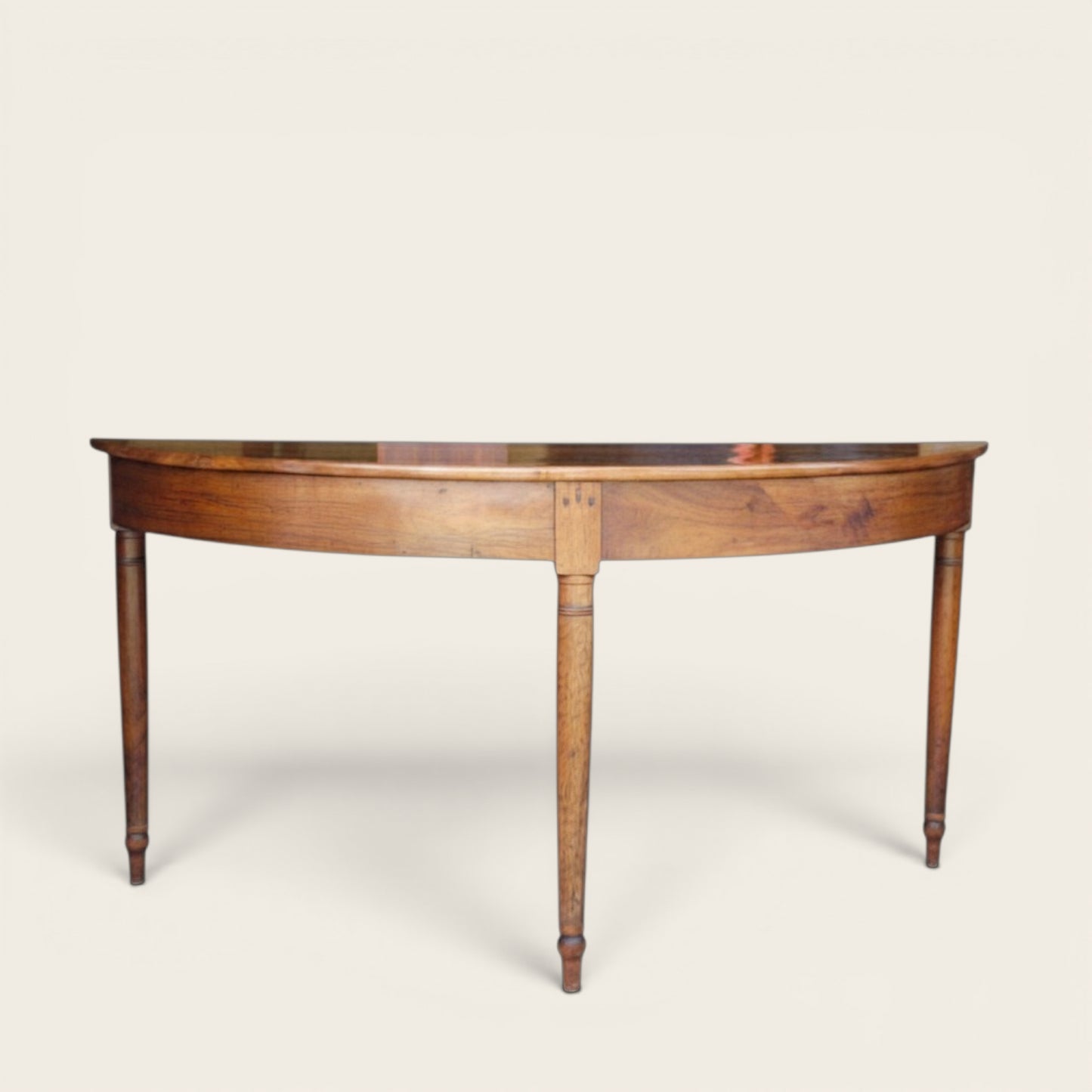 19th Century European Demi-Lune Console Table