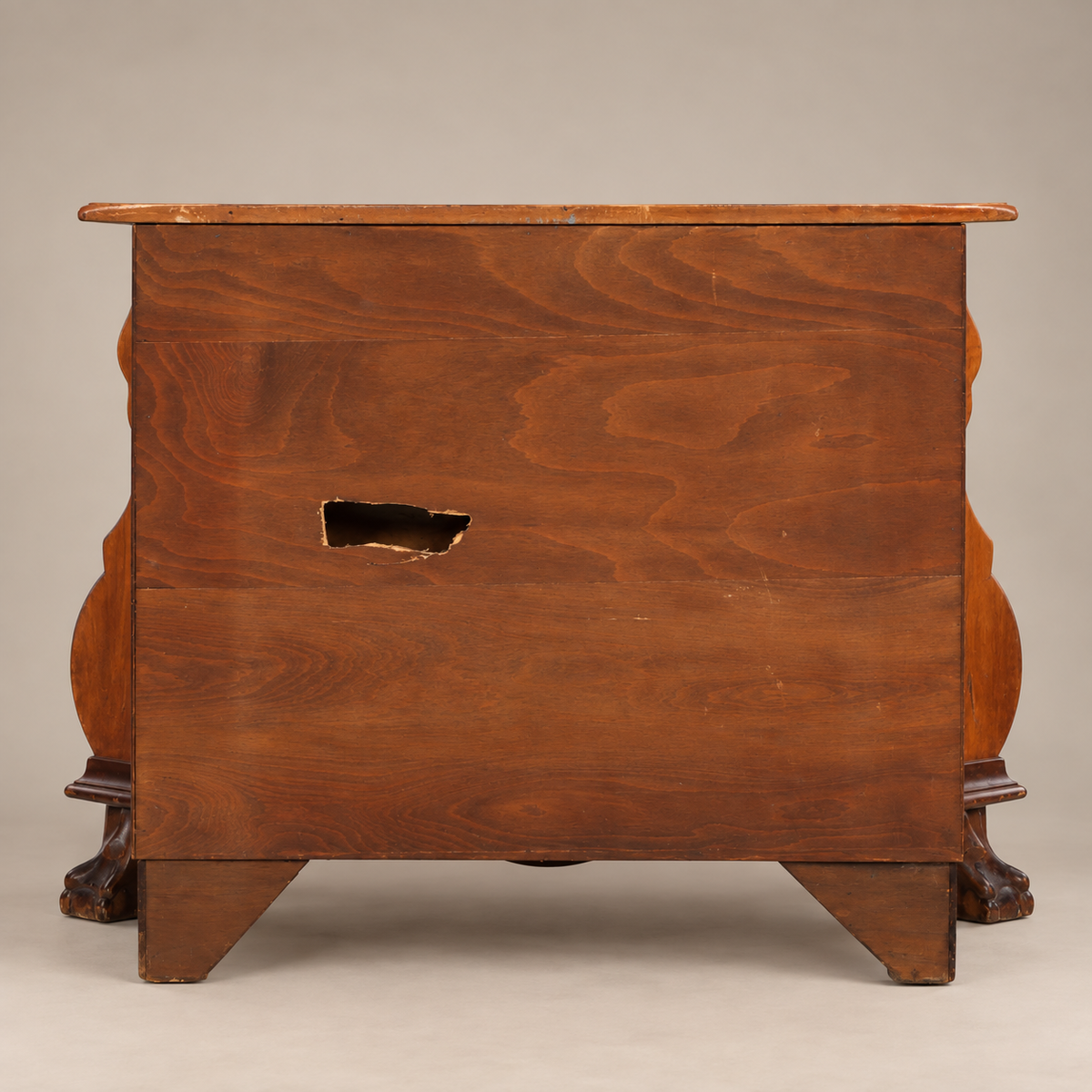 20th Century Dutch Baroque-Style Burr Walnut Bombé Chest of Drawers