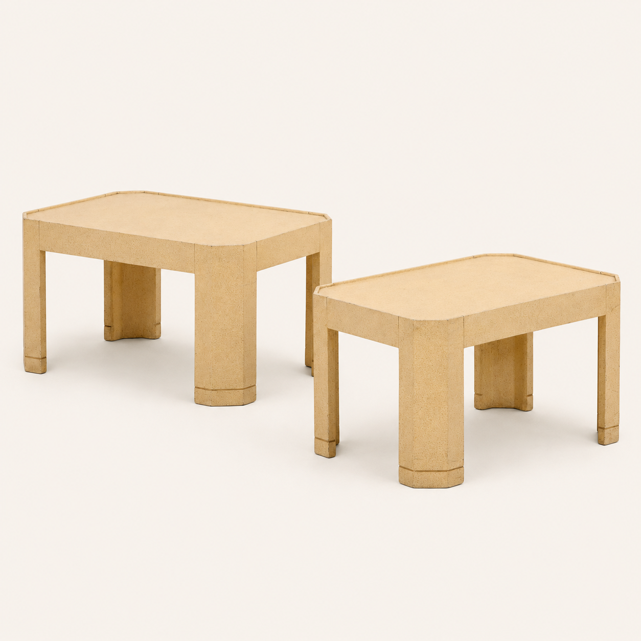 Pair of Vintage End Tables in the Style of Karl Springer